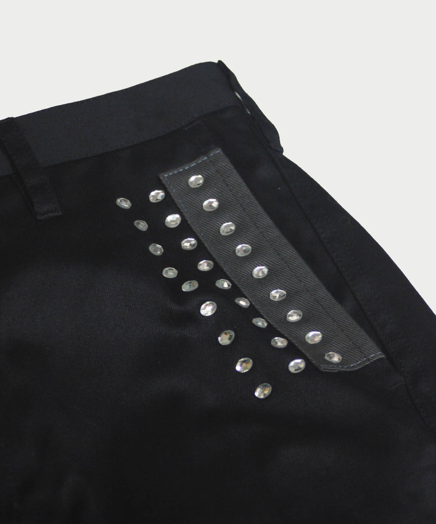 STUDS PATCHED PANTS