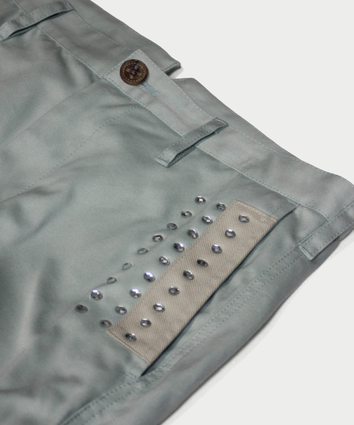 STUDS PATCHED PANTS
