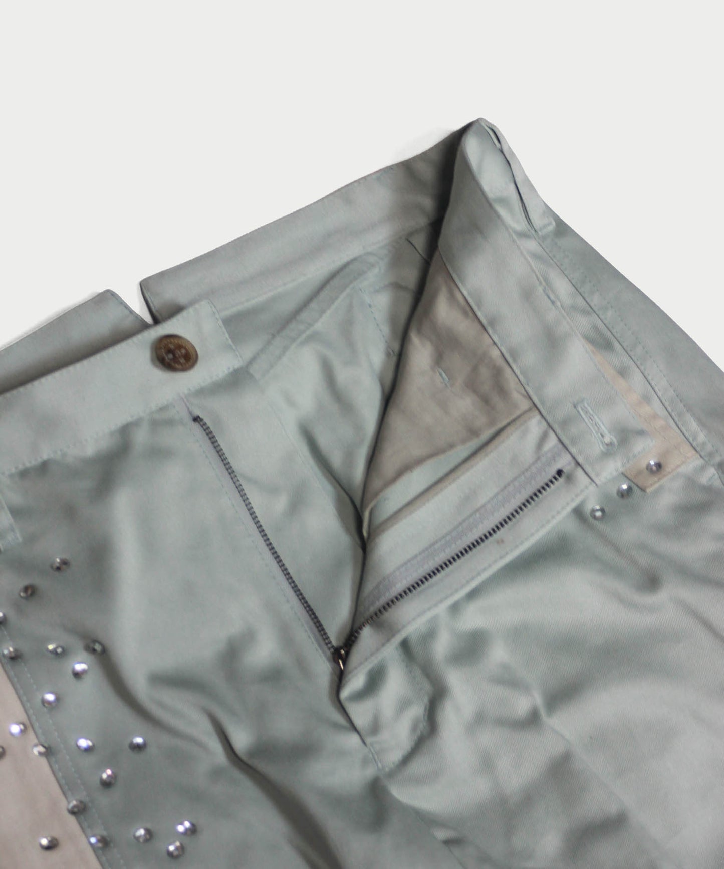 STUDS PATCHED PANTS
