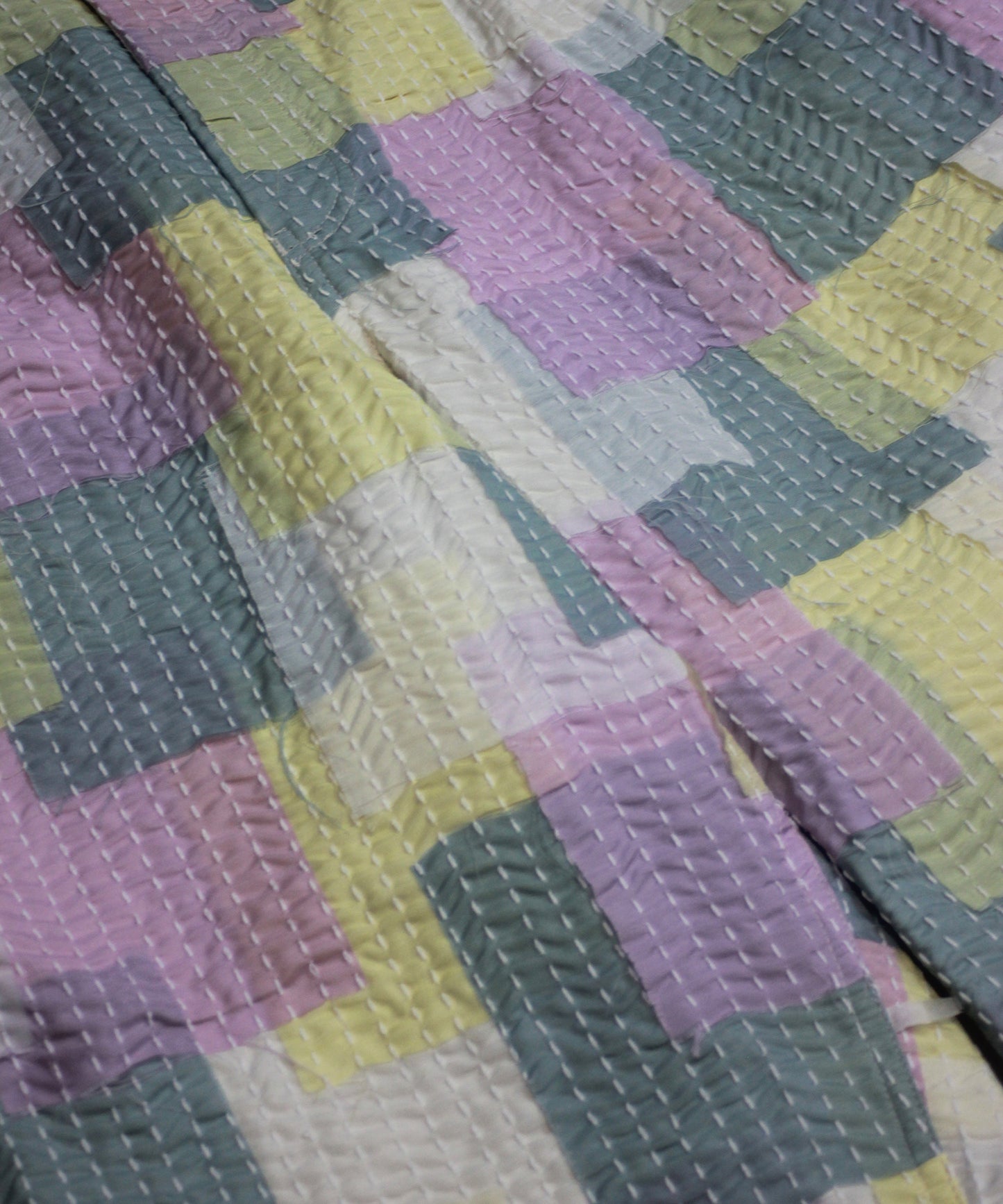 SASHIKO PATCHED SHORT PANTS