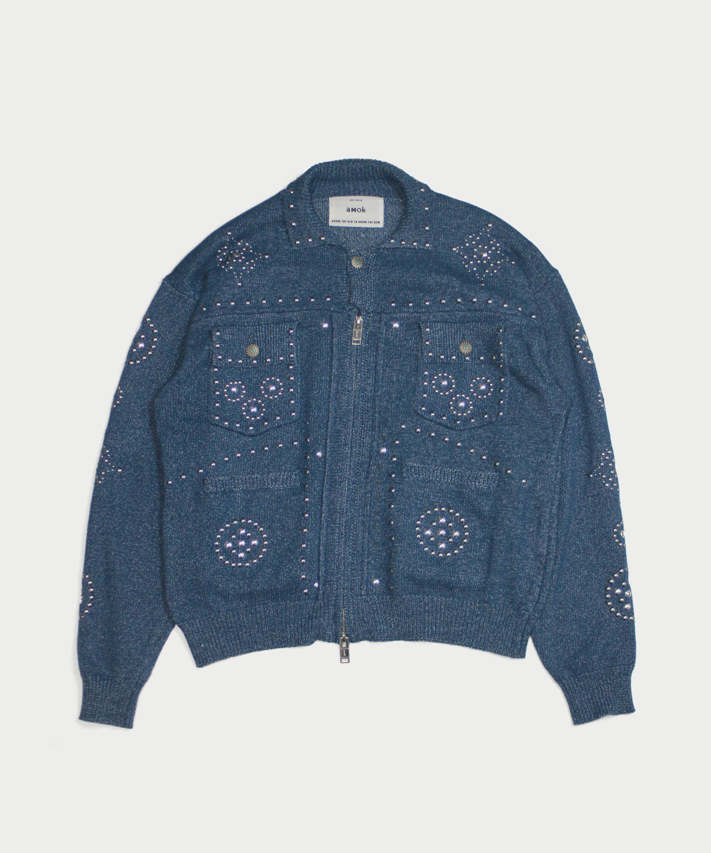 KNIT STUDS CARDIGAN