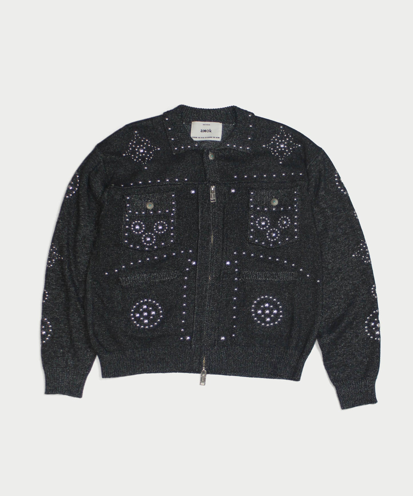 KNIT STUDS CARDIGAN