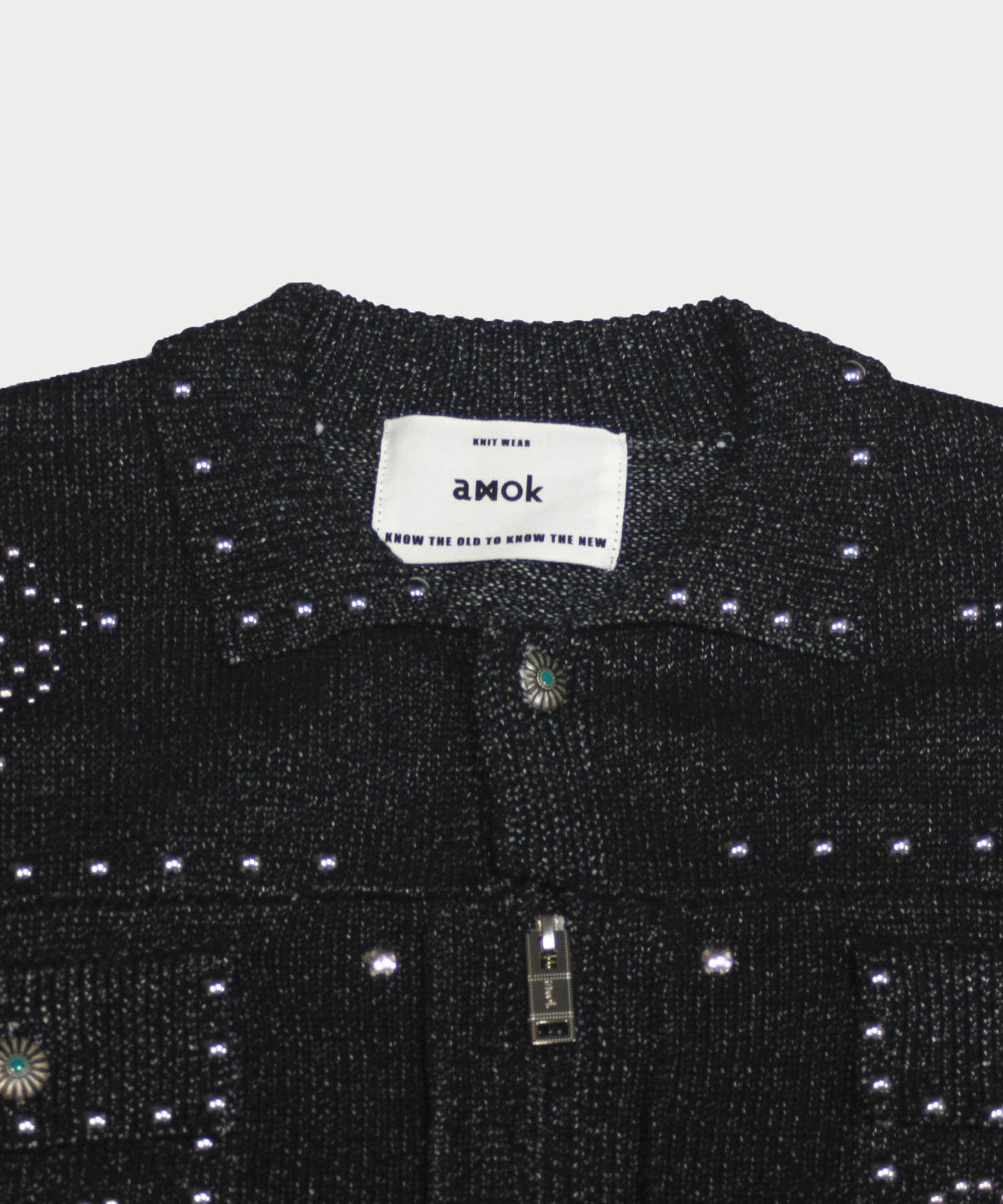 KNIT STUDS CARDIGAN