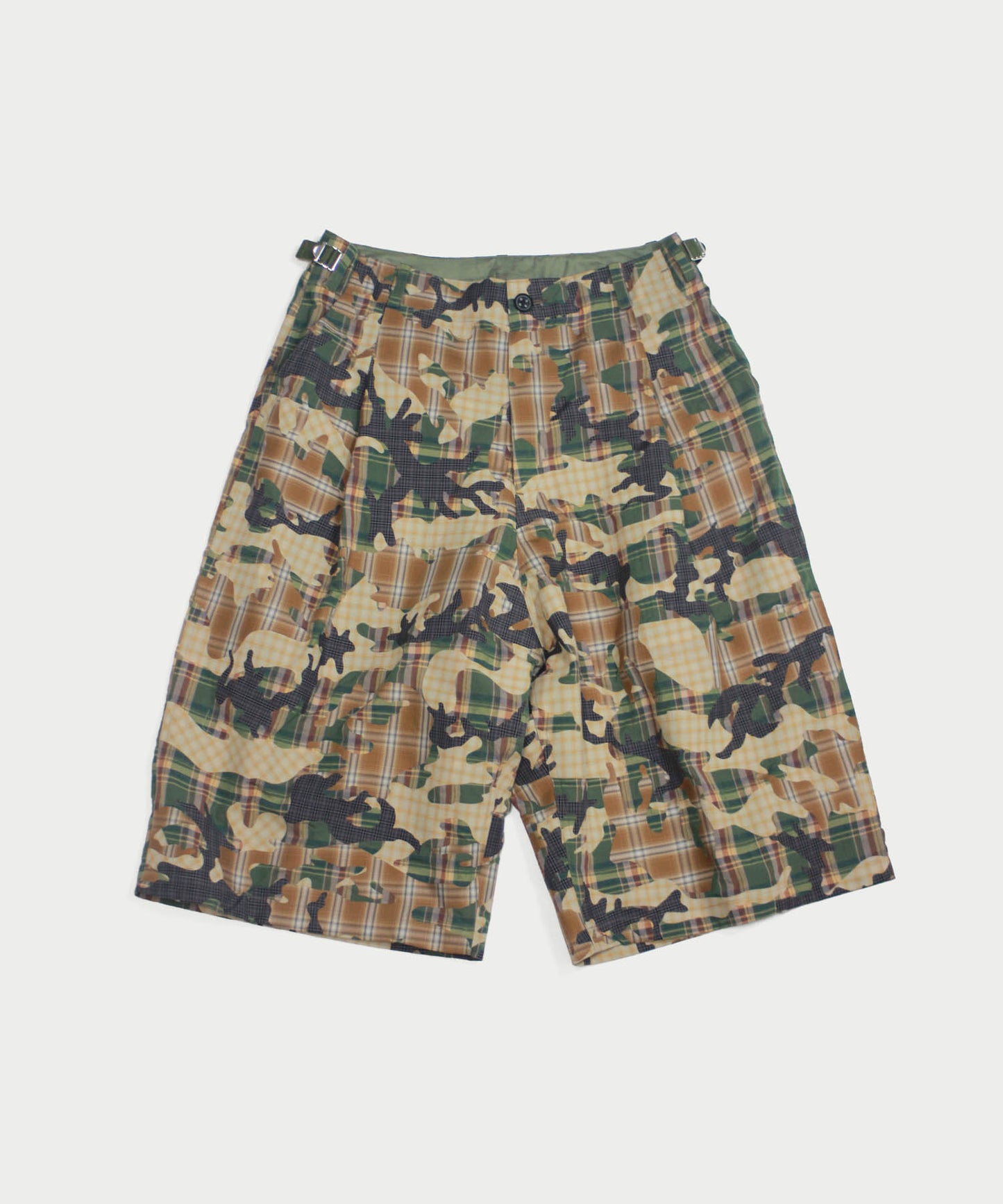 CHECK CAMO SHORT PANTS