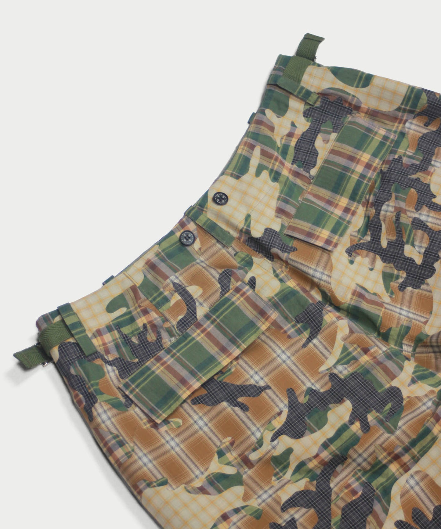 CHECK CAMO SHORT PANTS