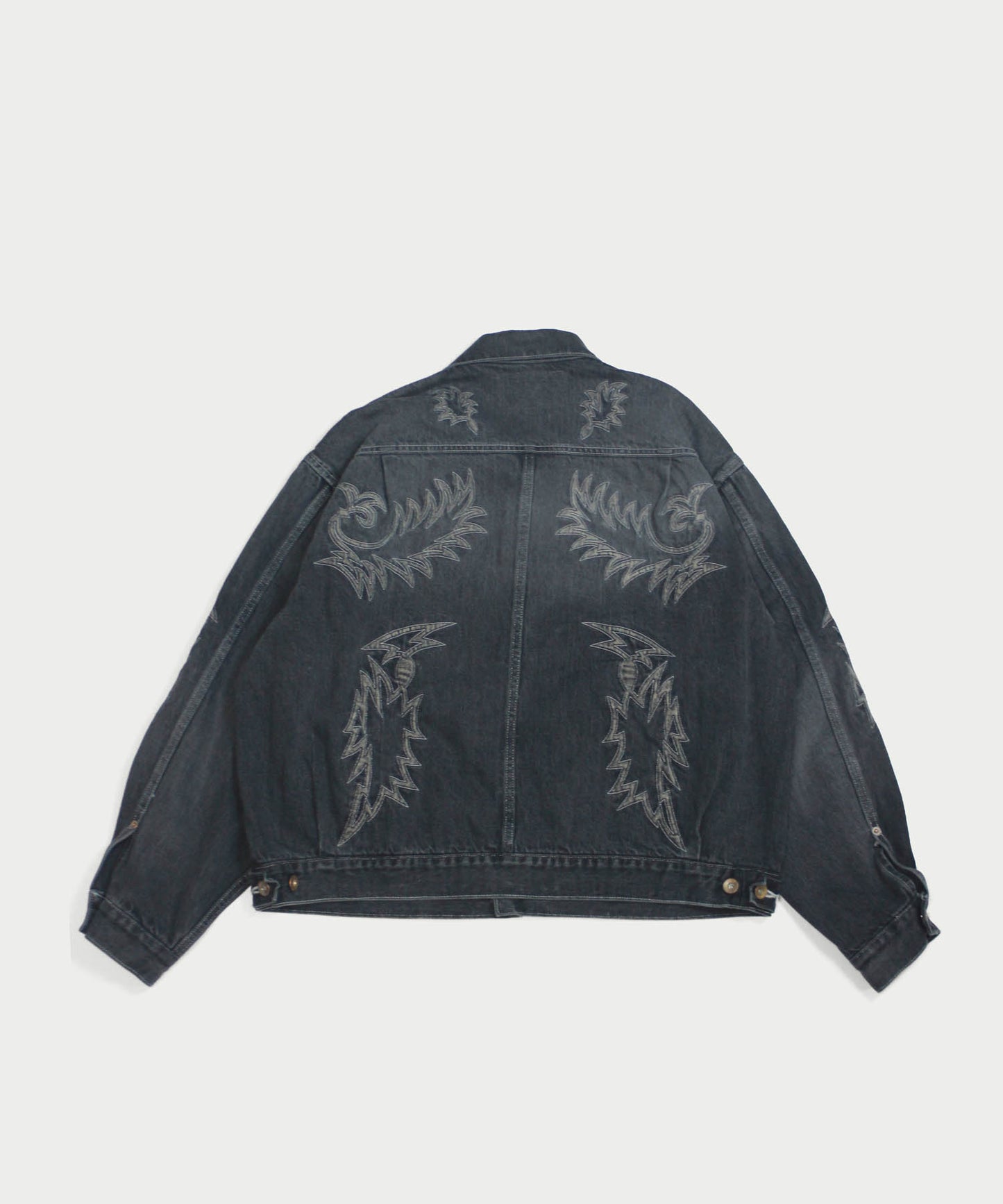 EMBROIDERY DENIM BLOUSON