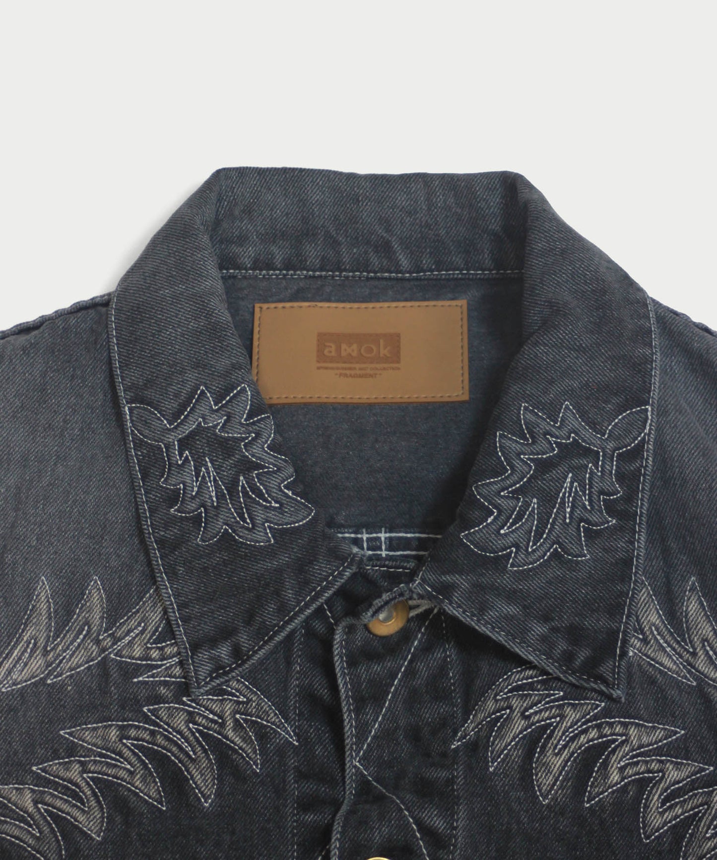 EMBROIDERY DENIM BLOUSON