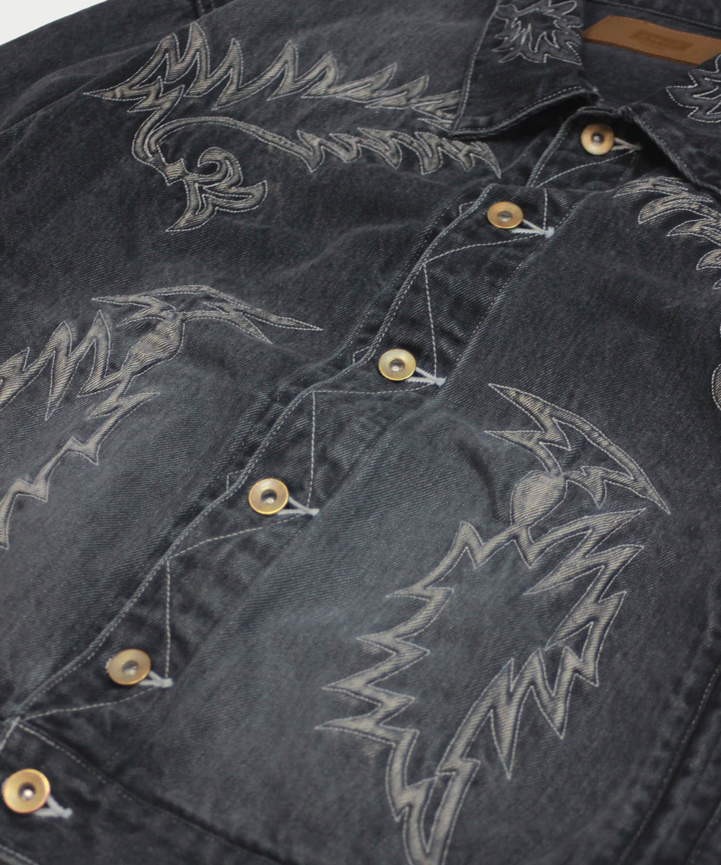 EMBROIDERY DENIM BLOUSON