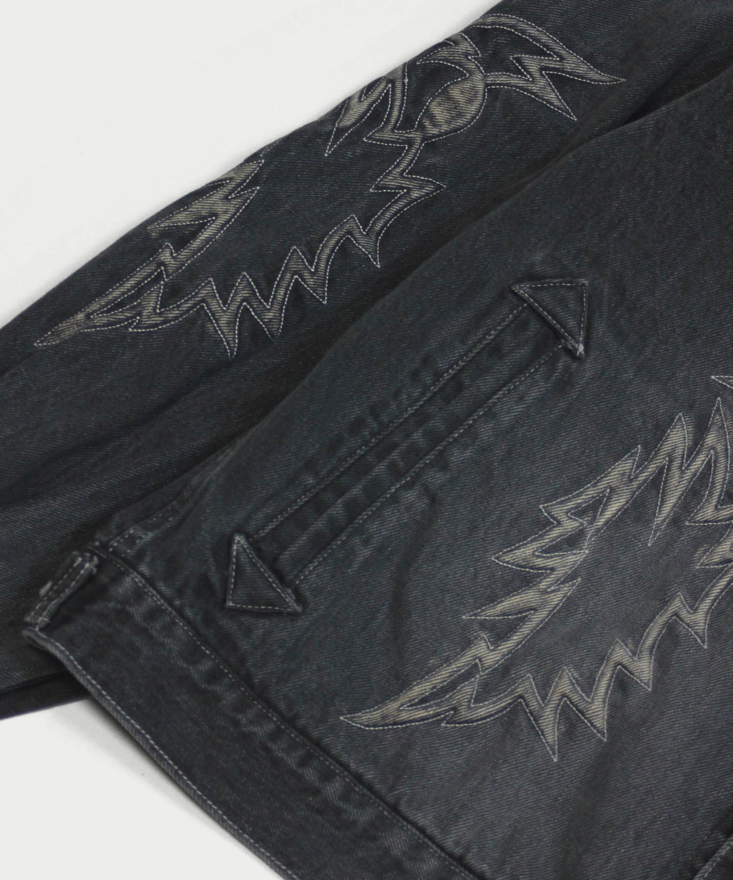 EMBROIDERY DENIM BLOUSON