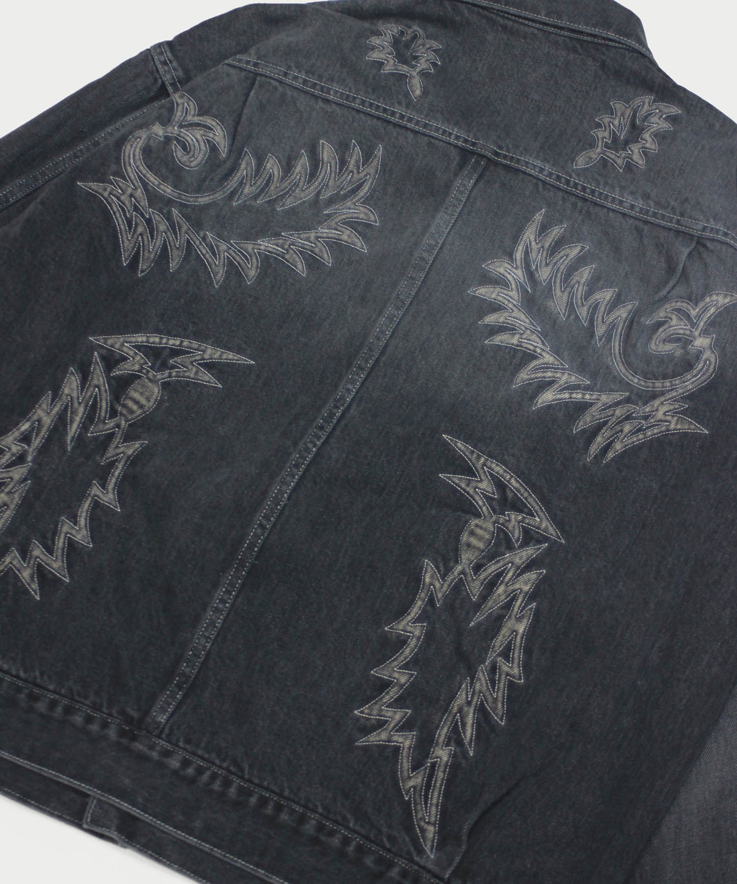 EMBROIDERY DENIM BLOUSON