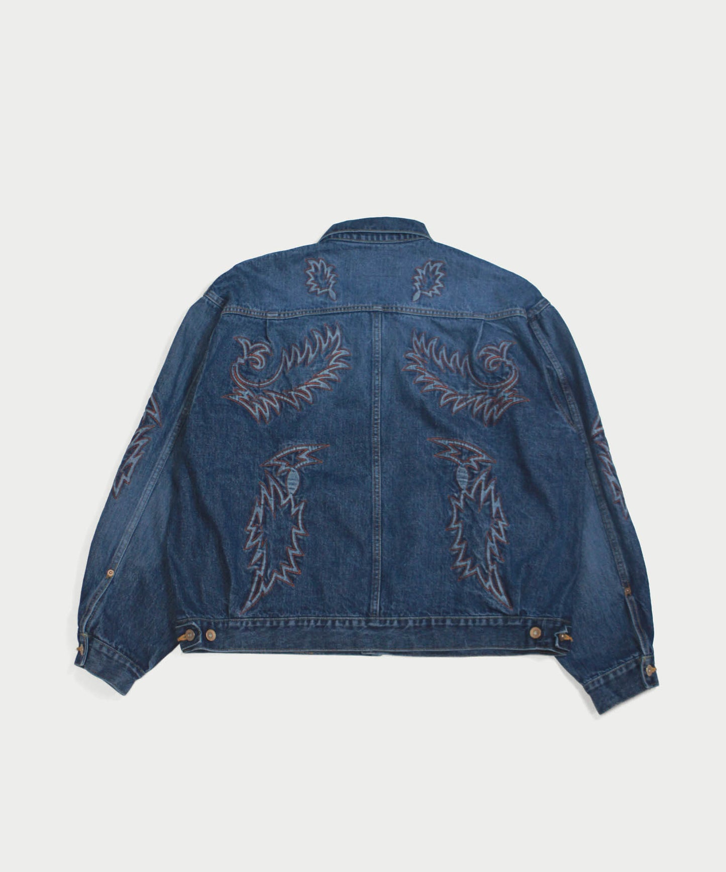 EMBROIDERY DENIM BLOUSON