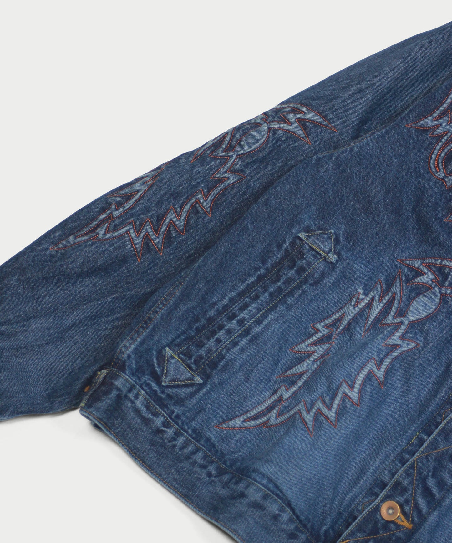 EMBROIDERY DENIM BLOUSON