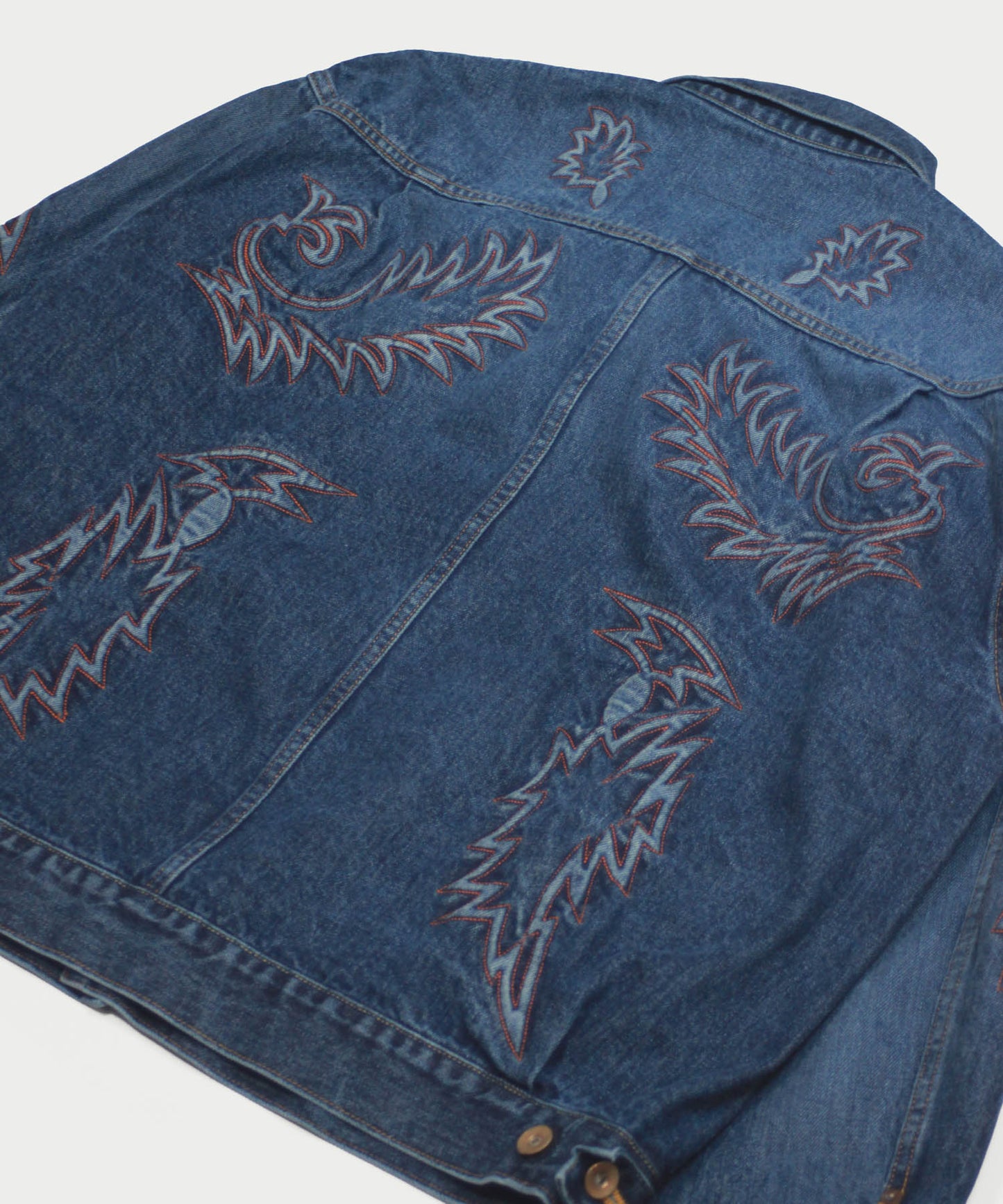 EMBROIDERY DENIM BLOUSON