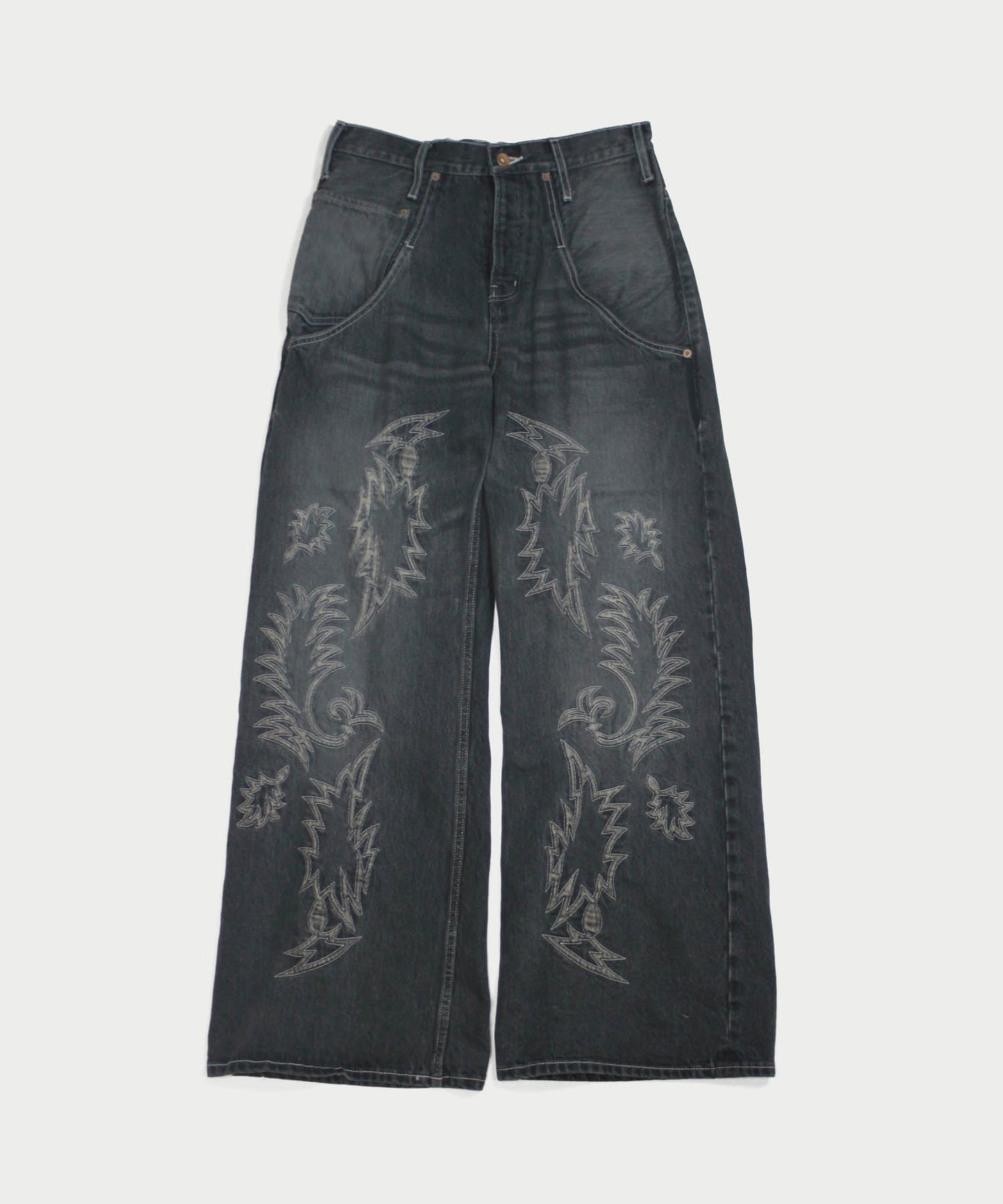 EMBROIDERY DENIM PANTS