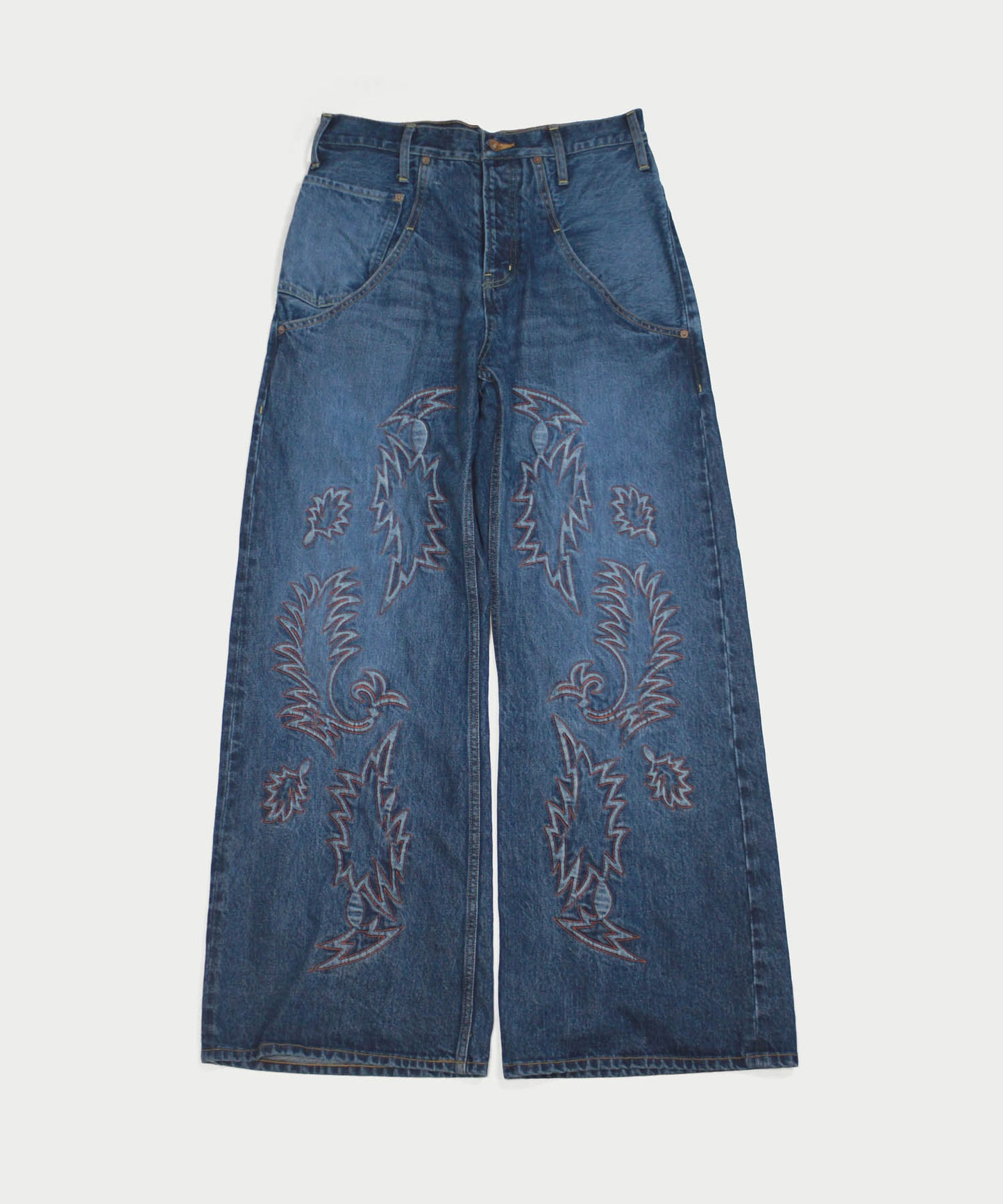 EMBROIDERY DENIM PANTS
