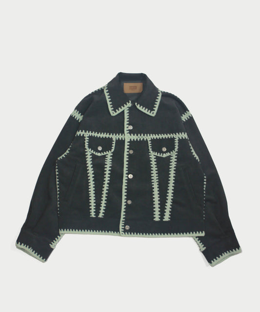 HAND KNITTING BLOUSON