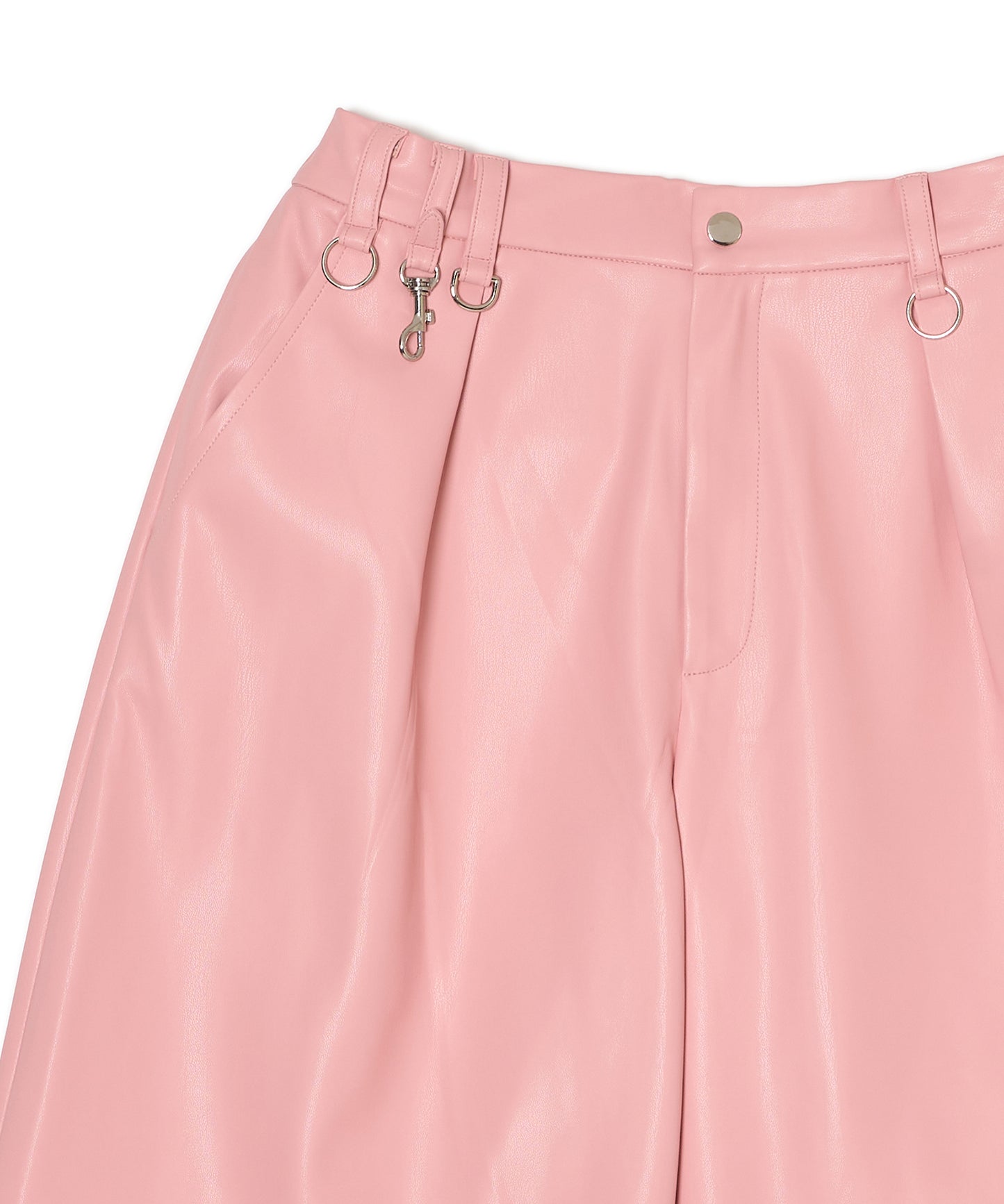VEGAN LEATHER SHORTS