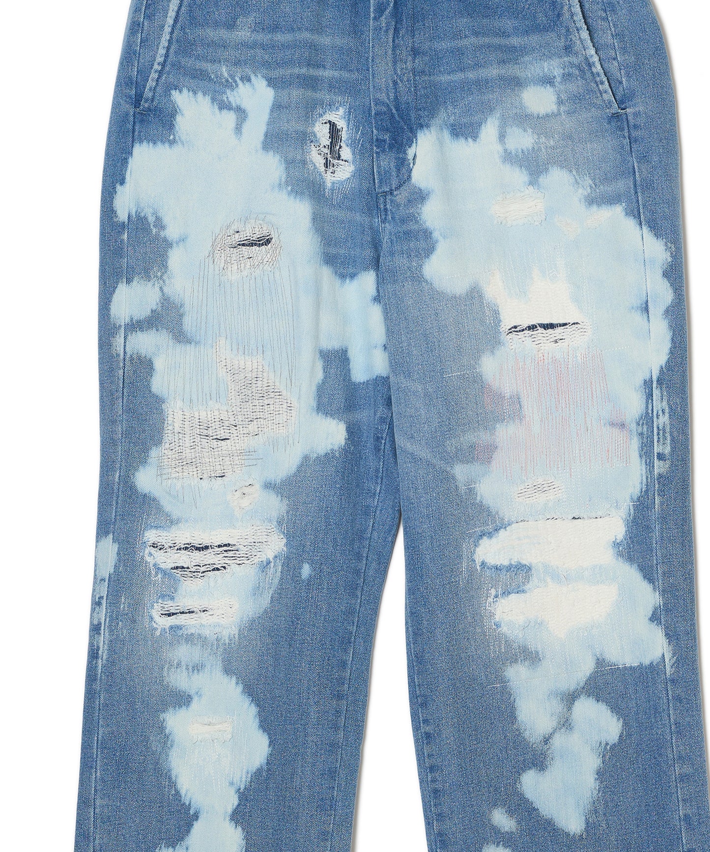 DAMEGE DENIM PANTS