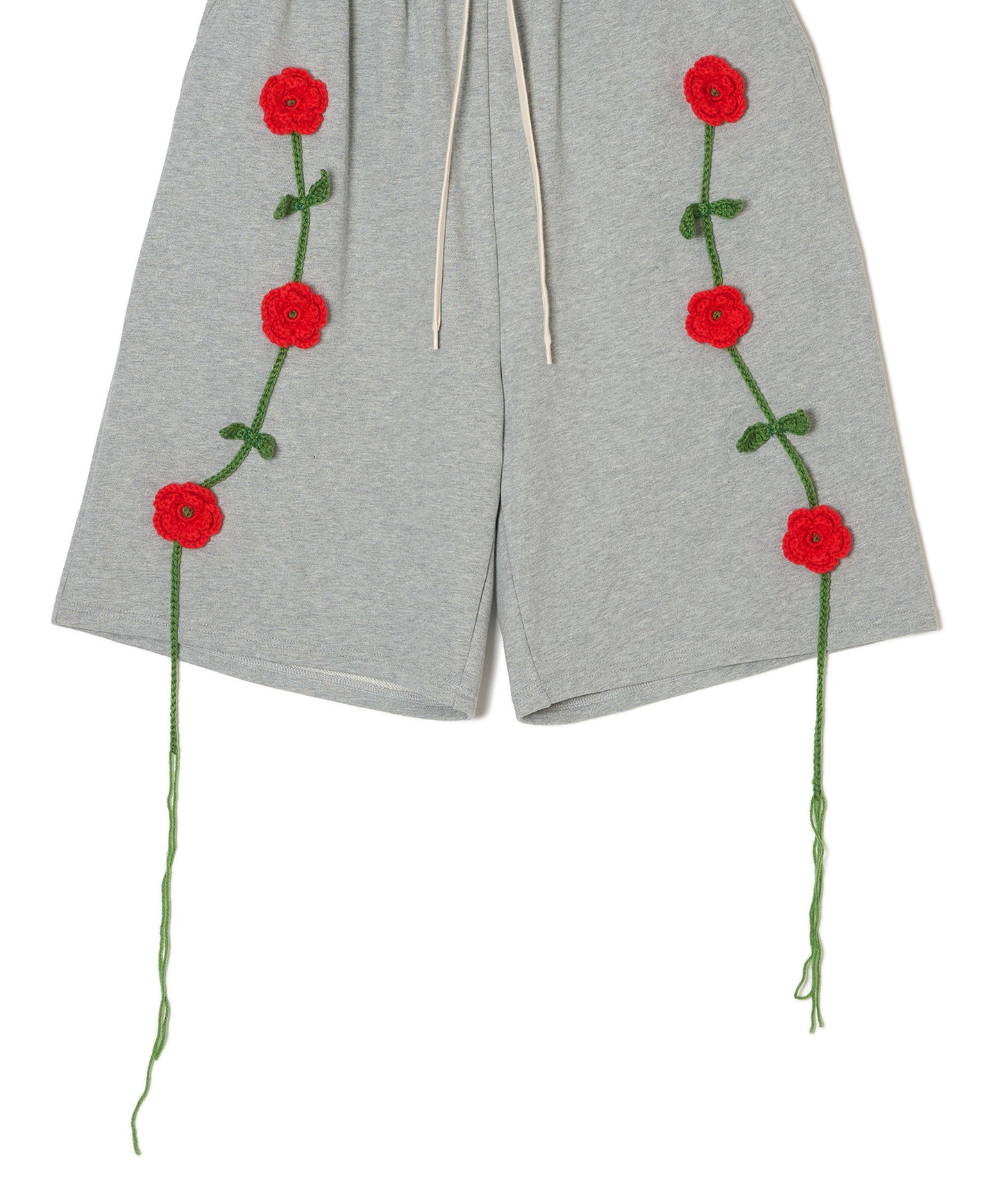 ROSE CROCHET SWEAT SHORTS