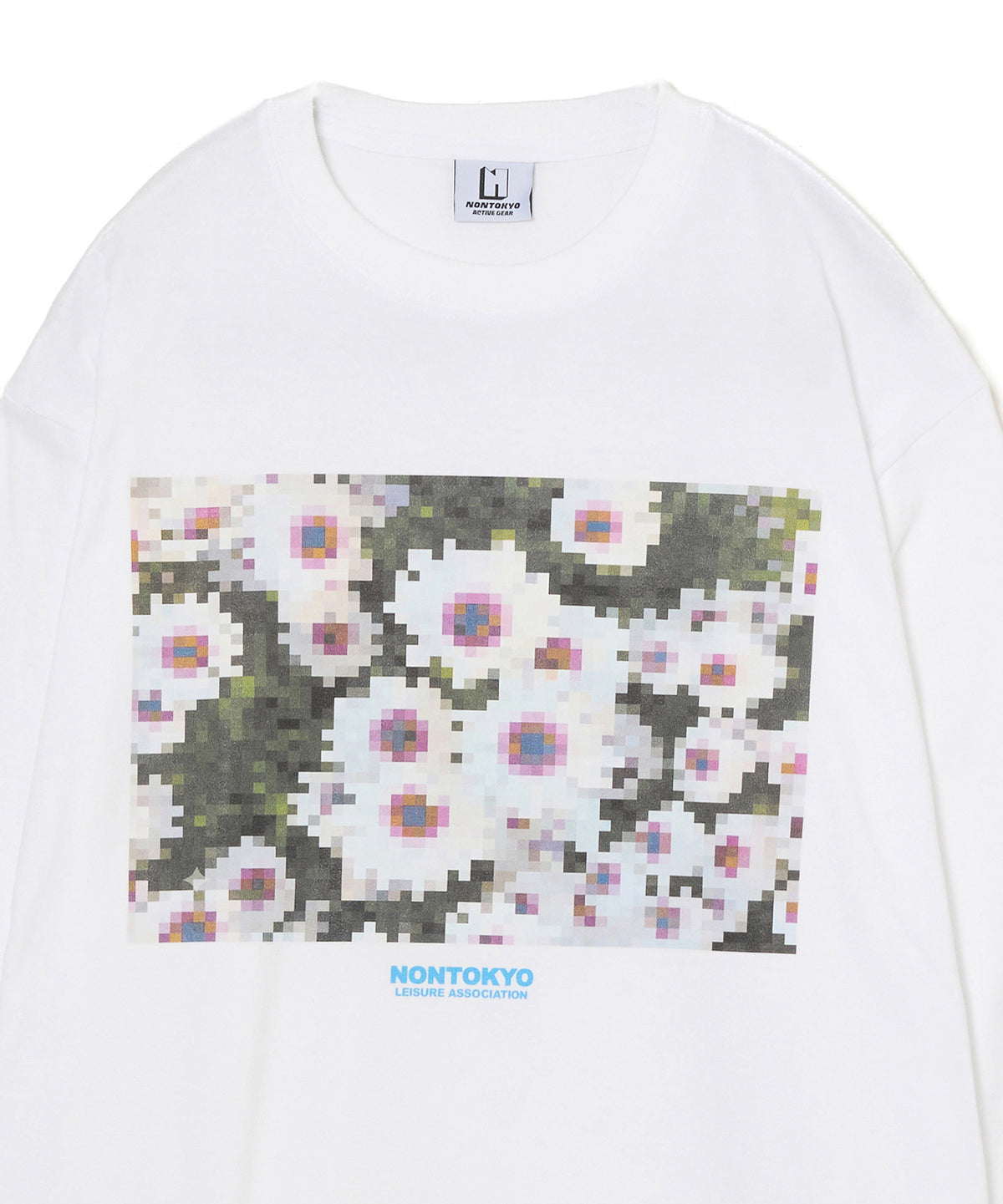 PRINT L/S T-SHIRT(MOSAIC FLOWER)
