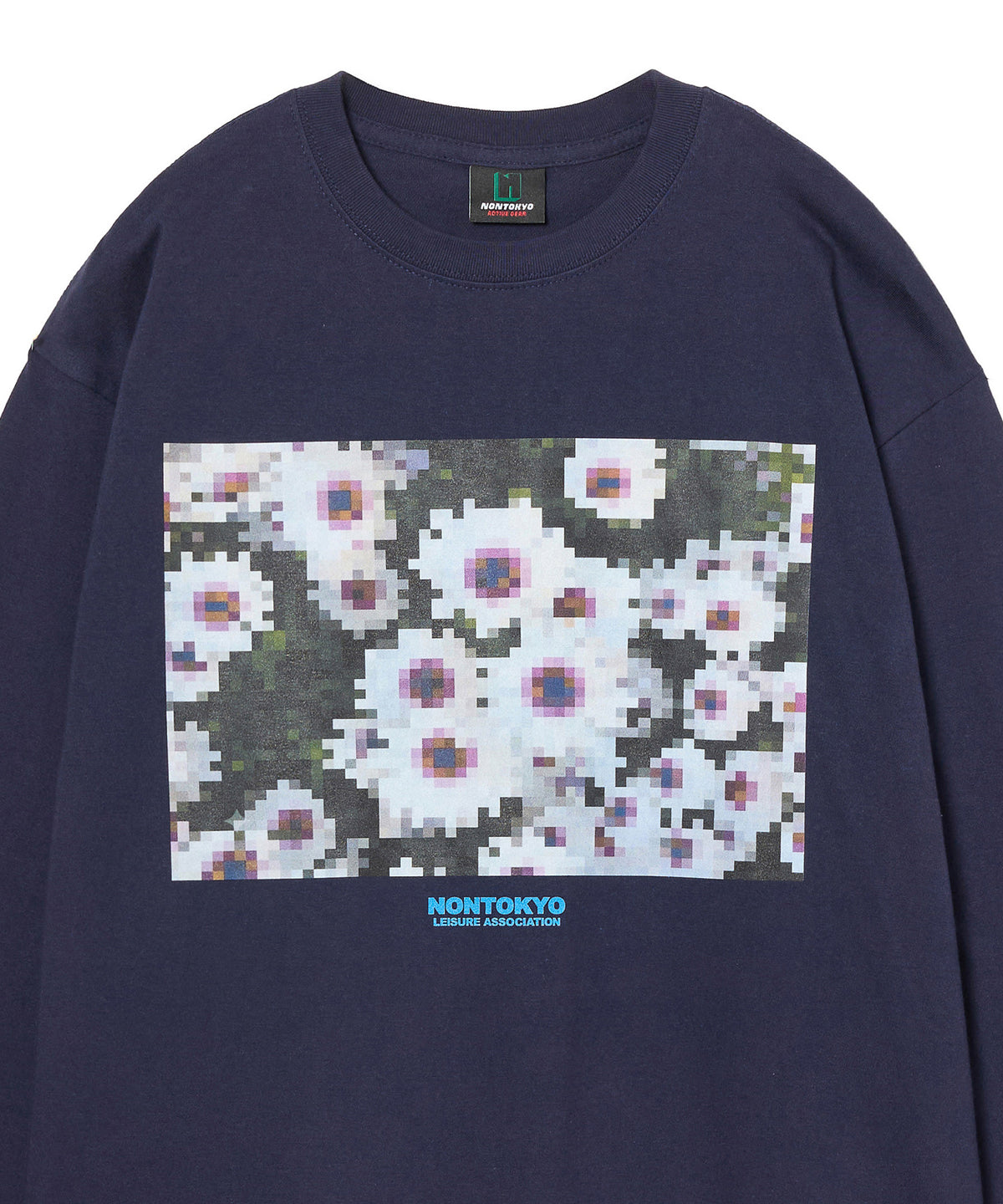 PRINT L/S T-SHIRT(MOSAIC FLOWER)