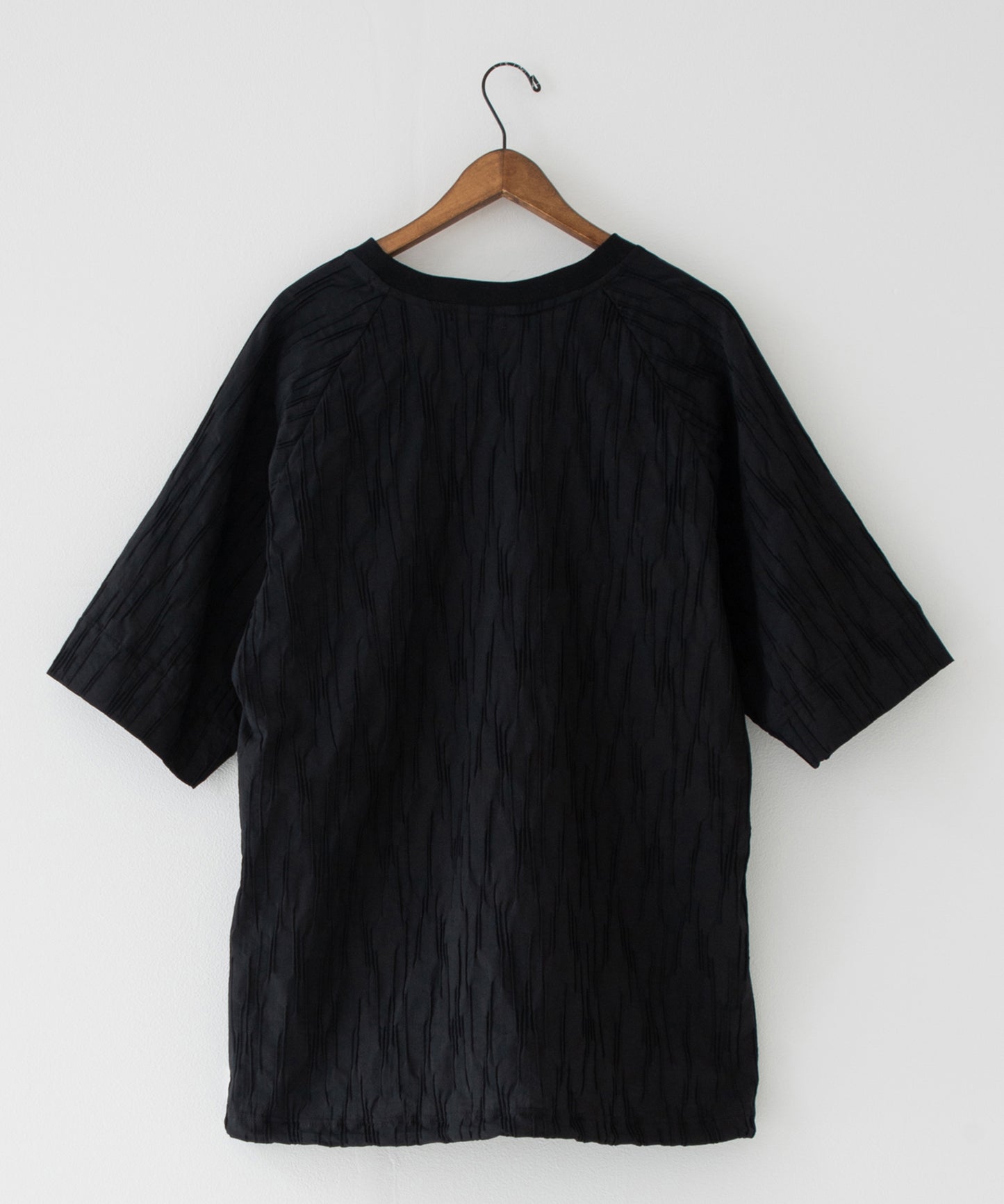 tucked dobby poncho shirt