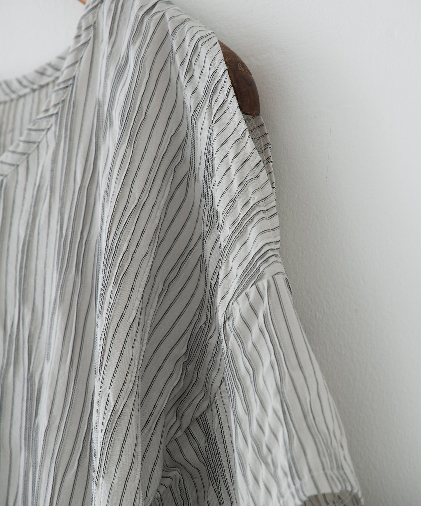 tucked dobby slit dress