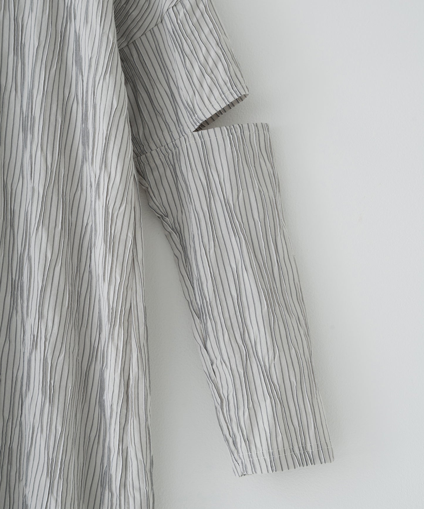 tucked dobby slit dress