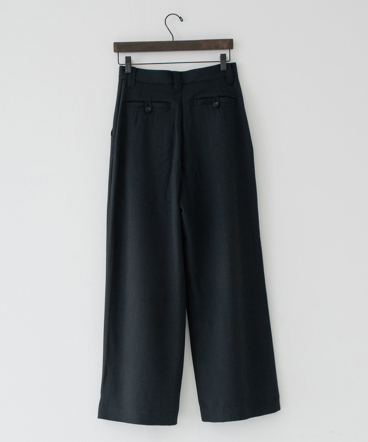 summer wool wide full-length slacks