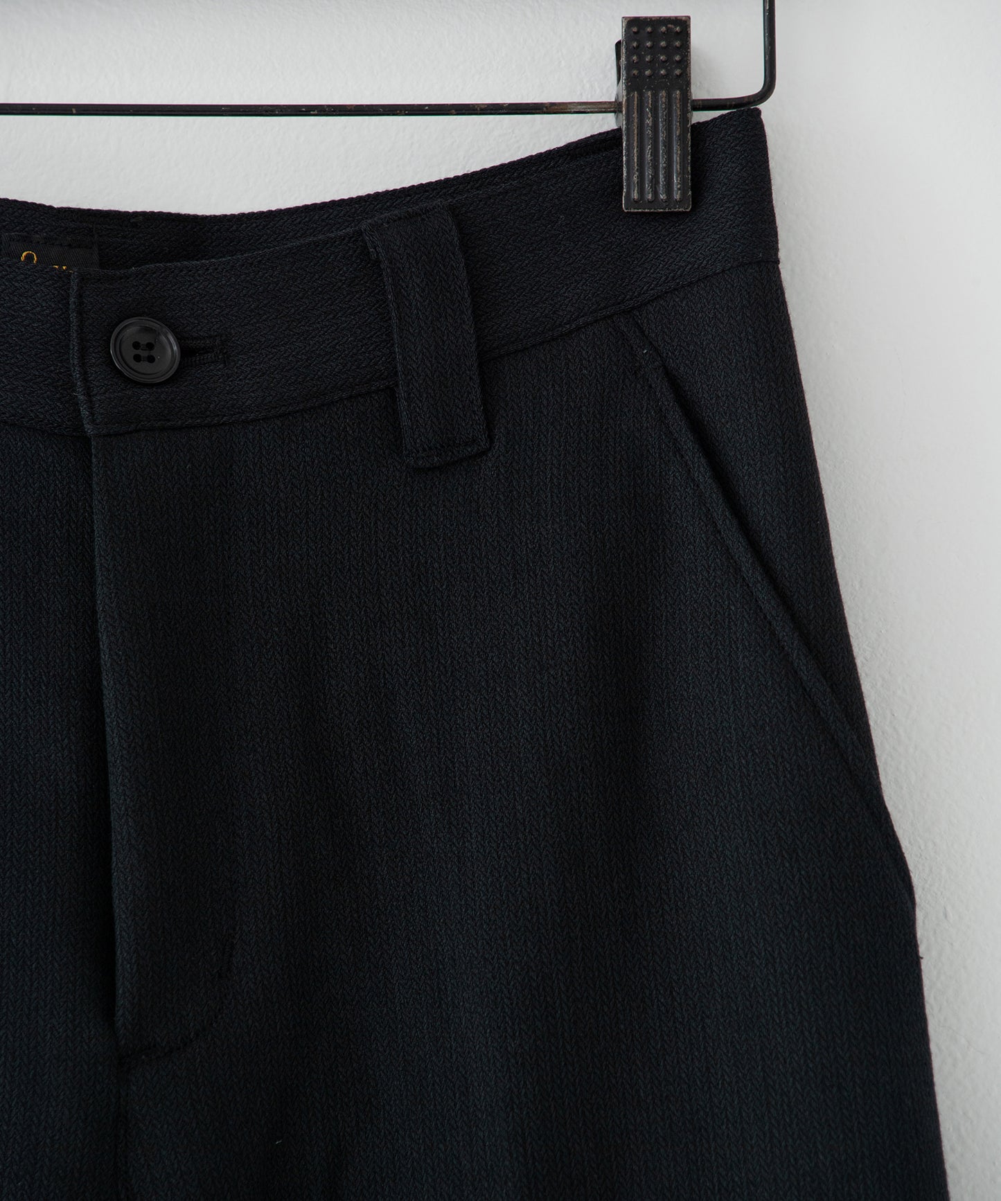 summer wool wide full-length slacks