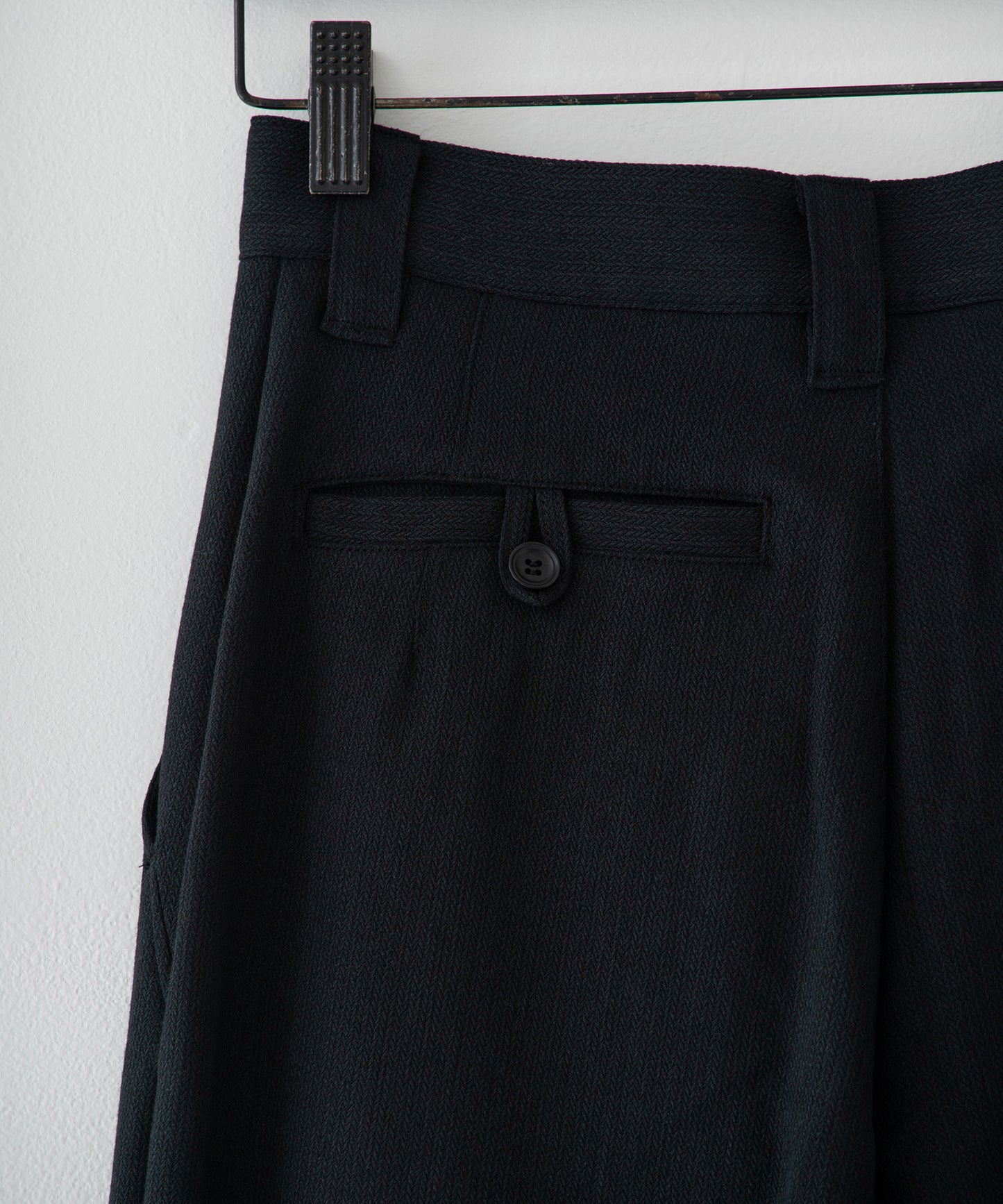 summer wool wide full-length slacks