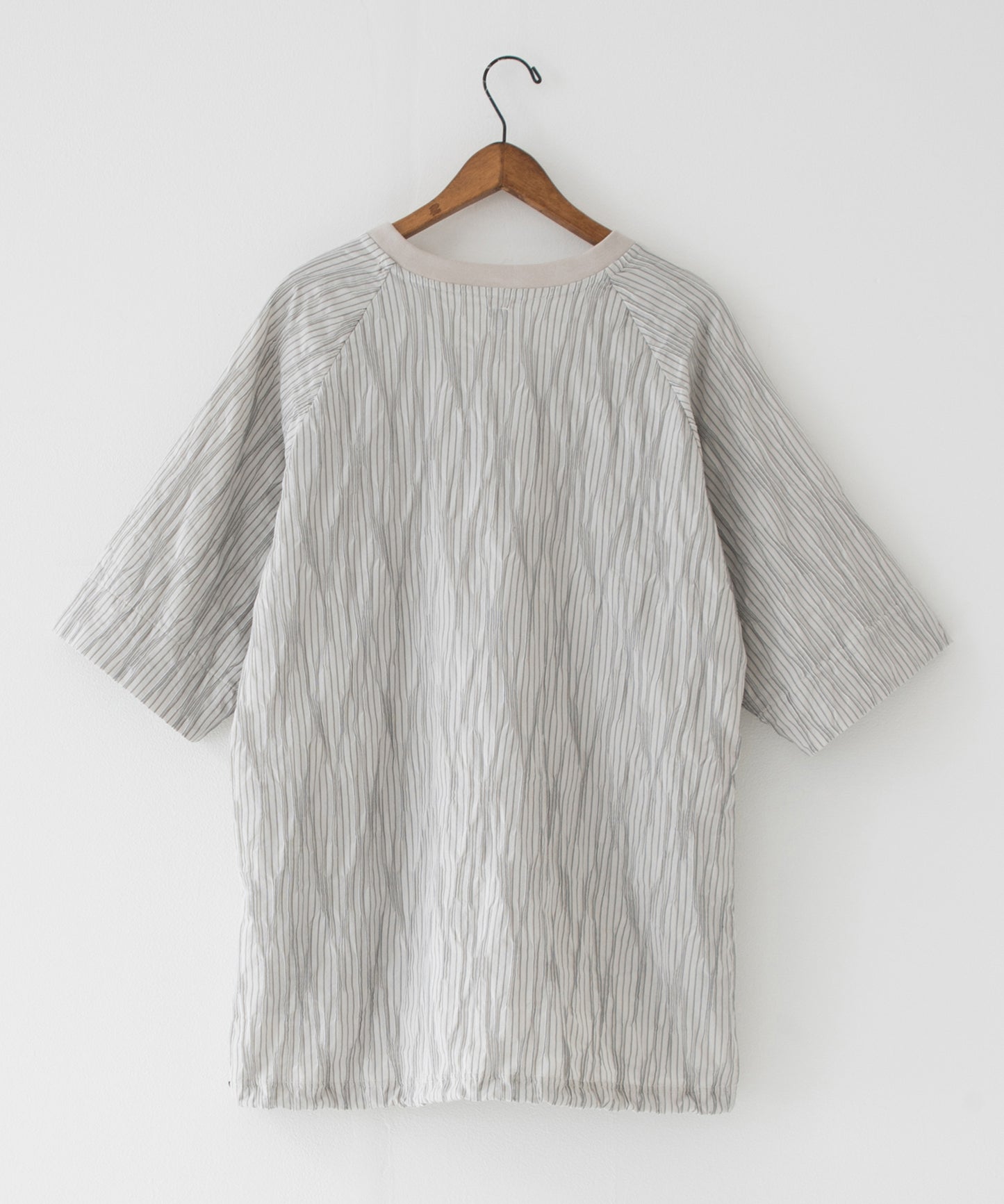 tucked dobby poncho shirt