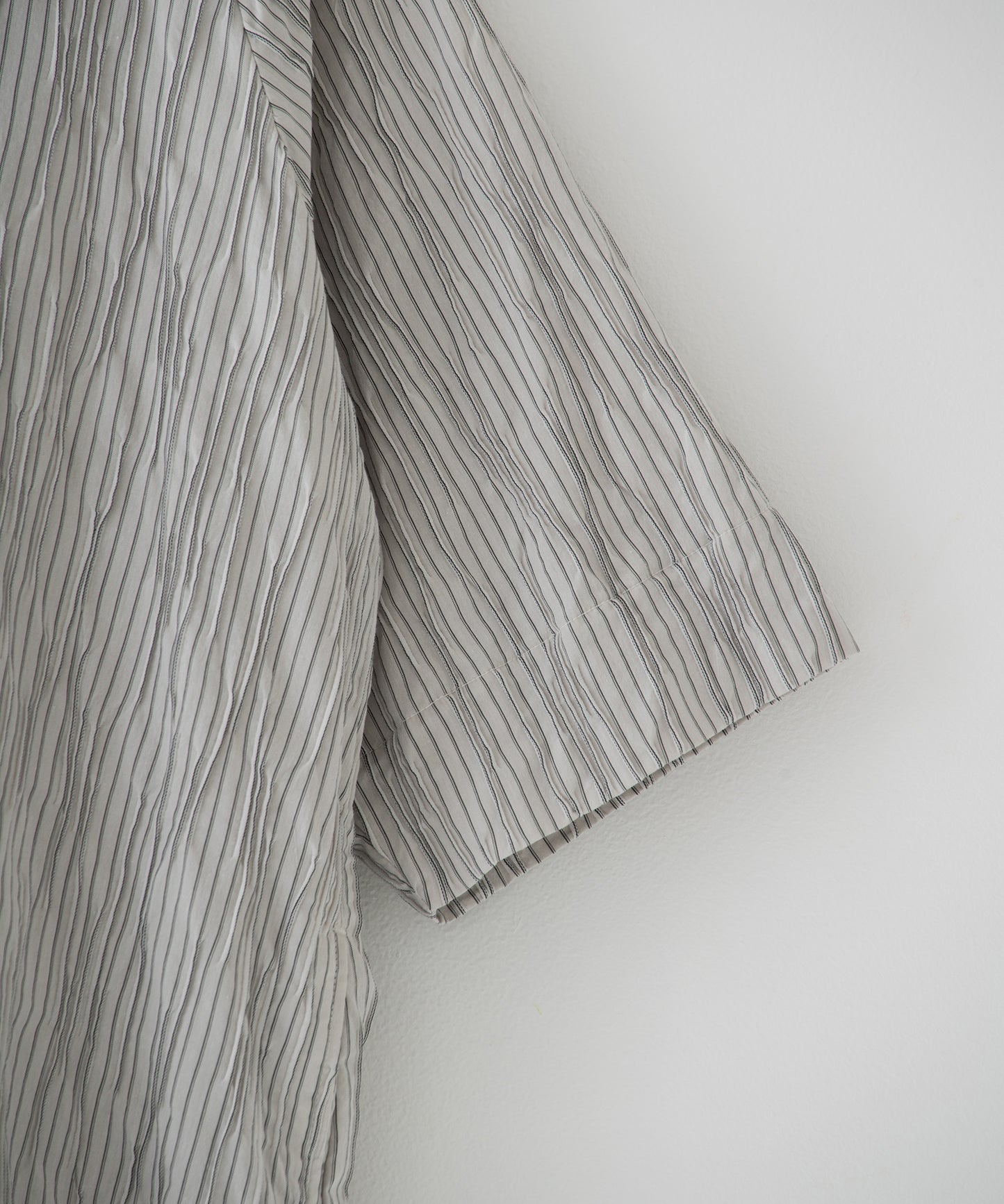 tucked dobby poncho shirt