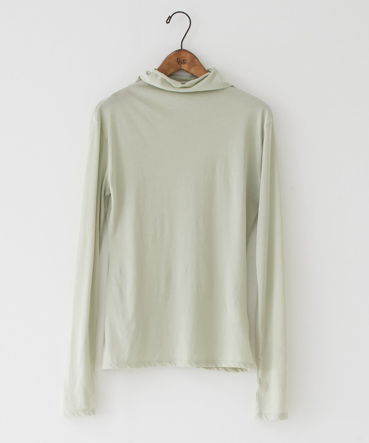 high twist jersey t-neck top