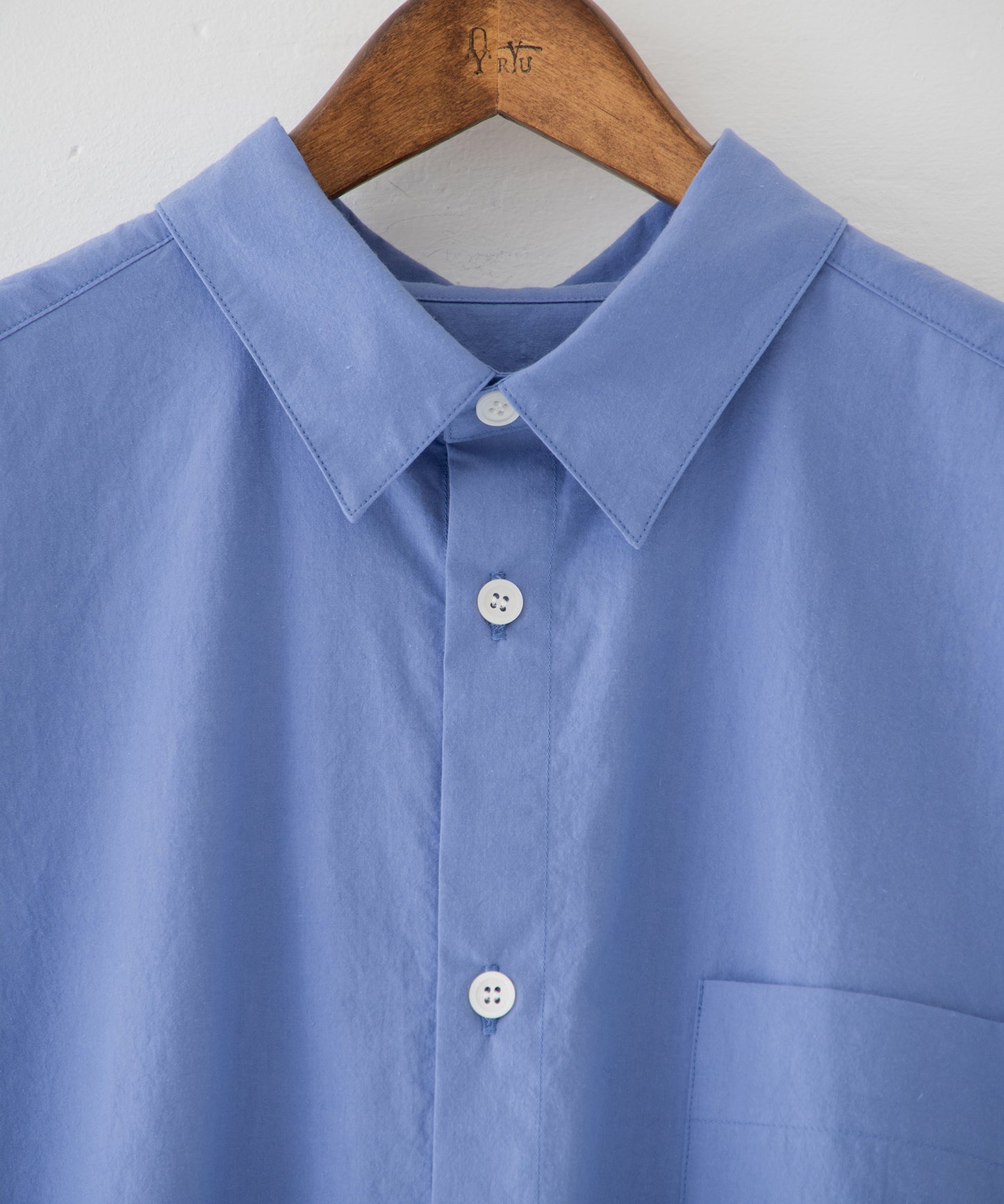 Omi-zarashi half-sleeve over shirt