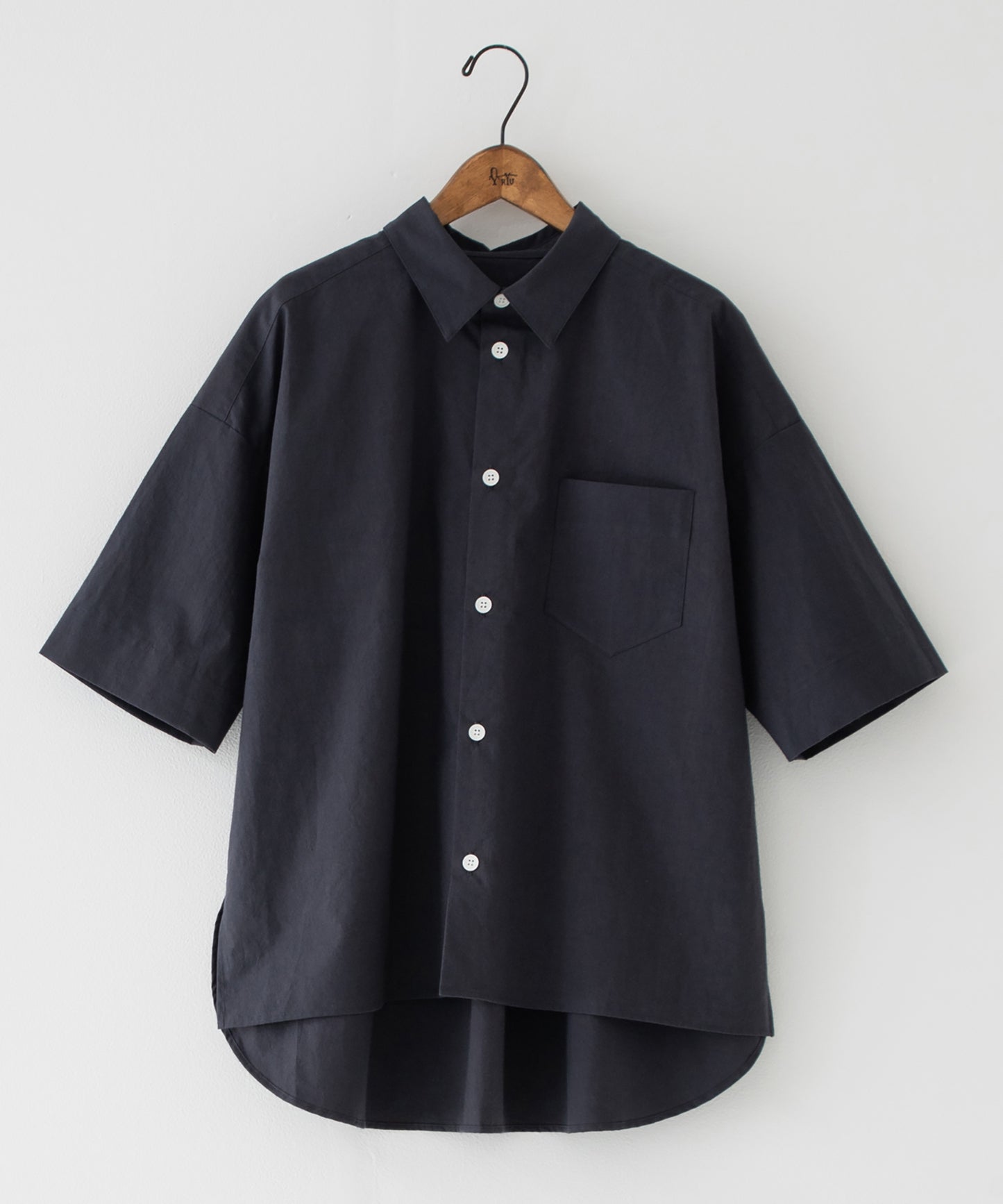 Omi-zarashi half-sleeve over shirt