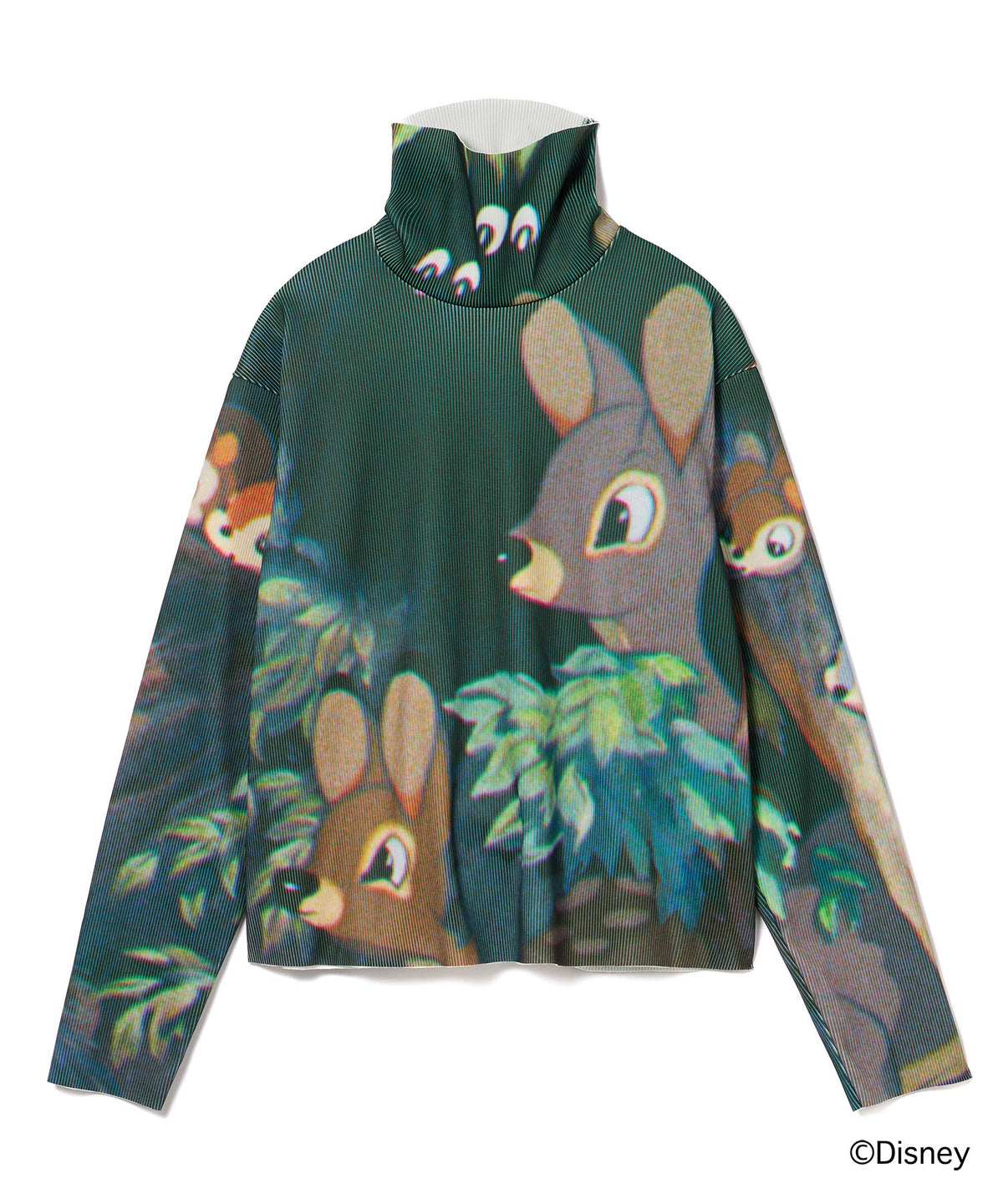 Disney 『Snow White』 NON TOKYO 　PRINT RIB HI-NECK TOP