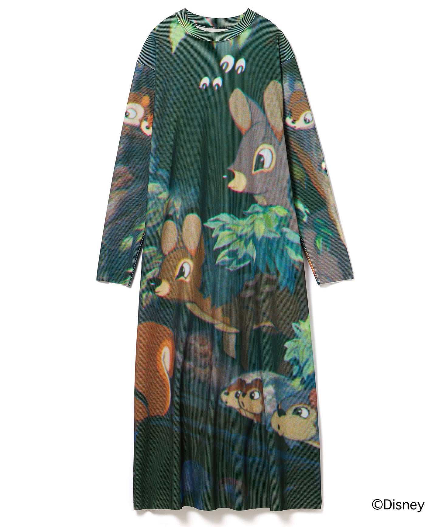 Disney 『Snow White』 NON TOKYO 　PRINT RIB L/S ONE-PIECE