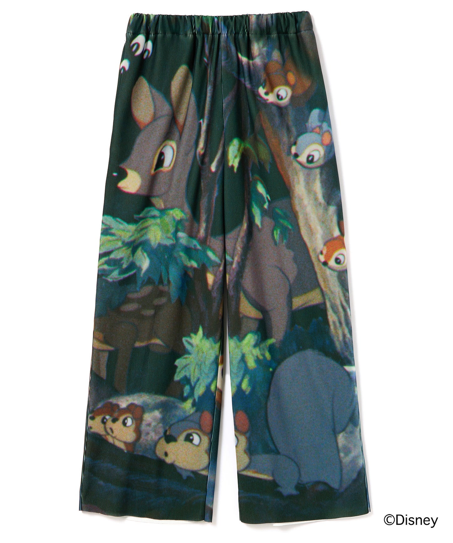 Disney 『Snow White』 NON TOKYO 　PRINT RIB WIDE PANTS