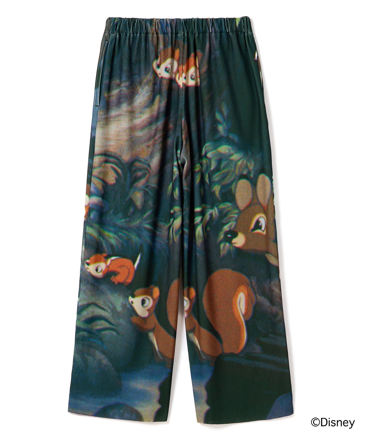 Disney 『Snow White』 NON TOKYO 　PRINT RIB WIDE PANTS