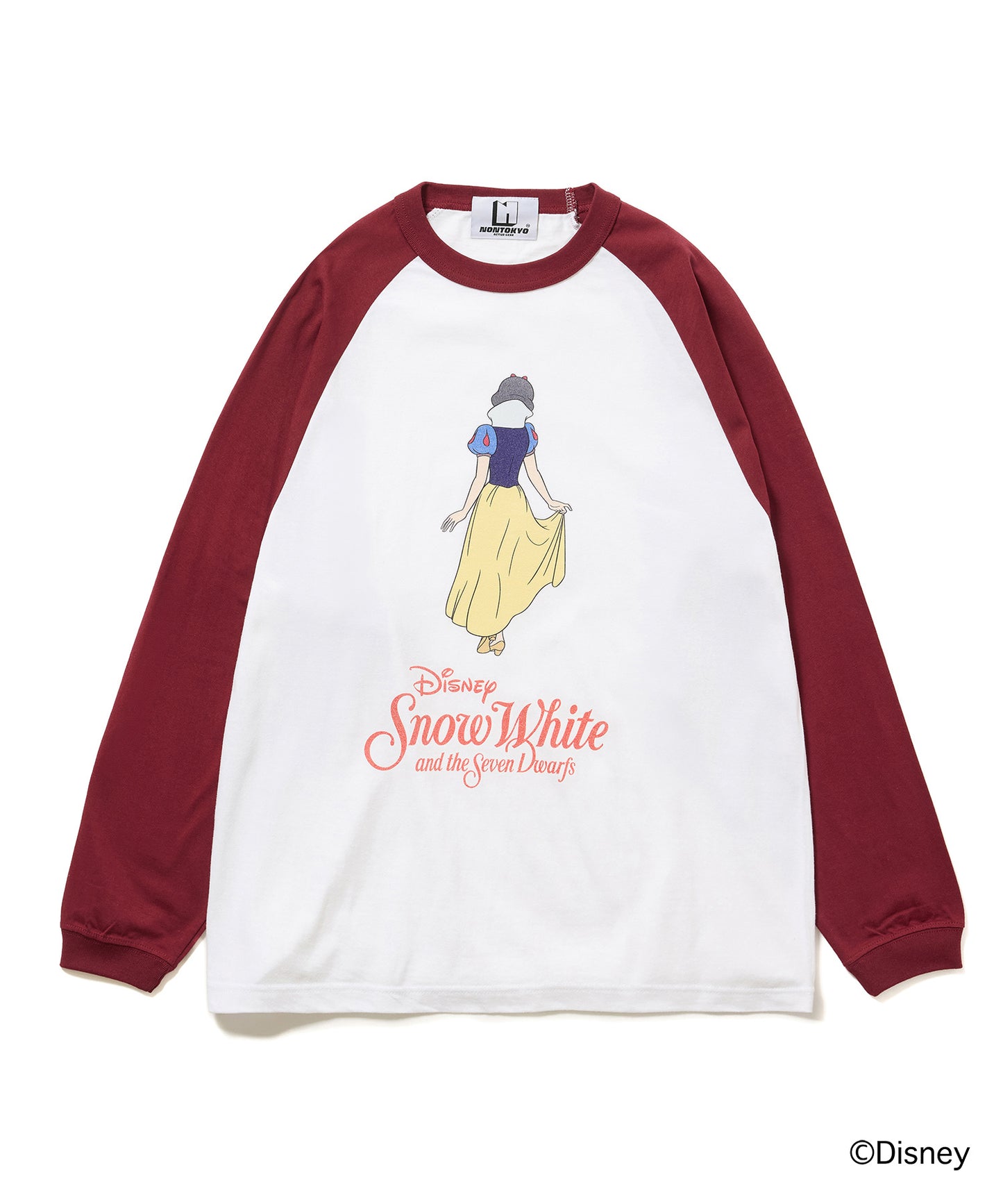 Disney 『Snow White』 NON TOKYO 　PRINT RAGLAN T-SHIRT(SNOW WHITE)