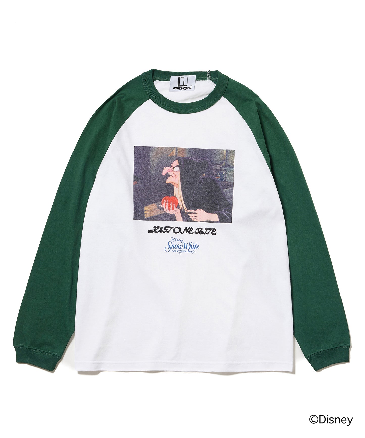 Disney 『Snow White』 NON TOKYO 　PRINT RAGLAN T-SHIRT(OLD HAG)