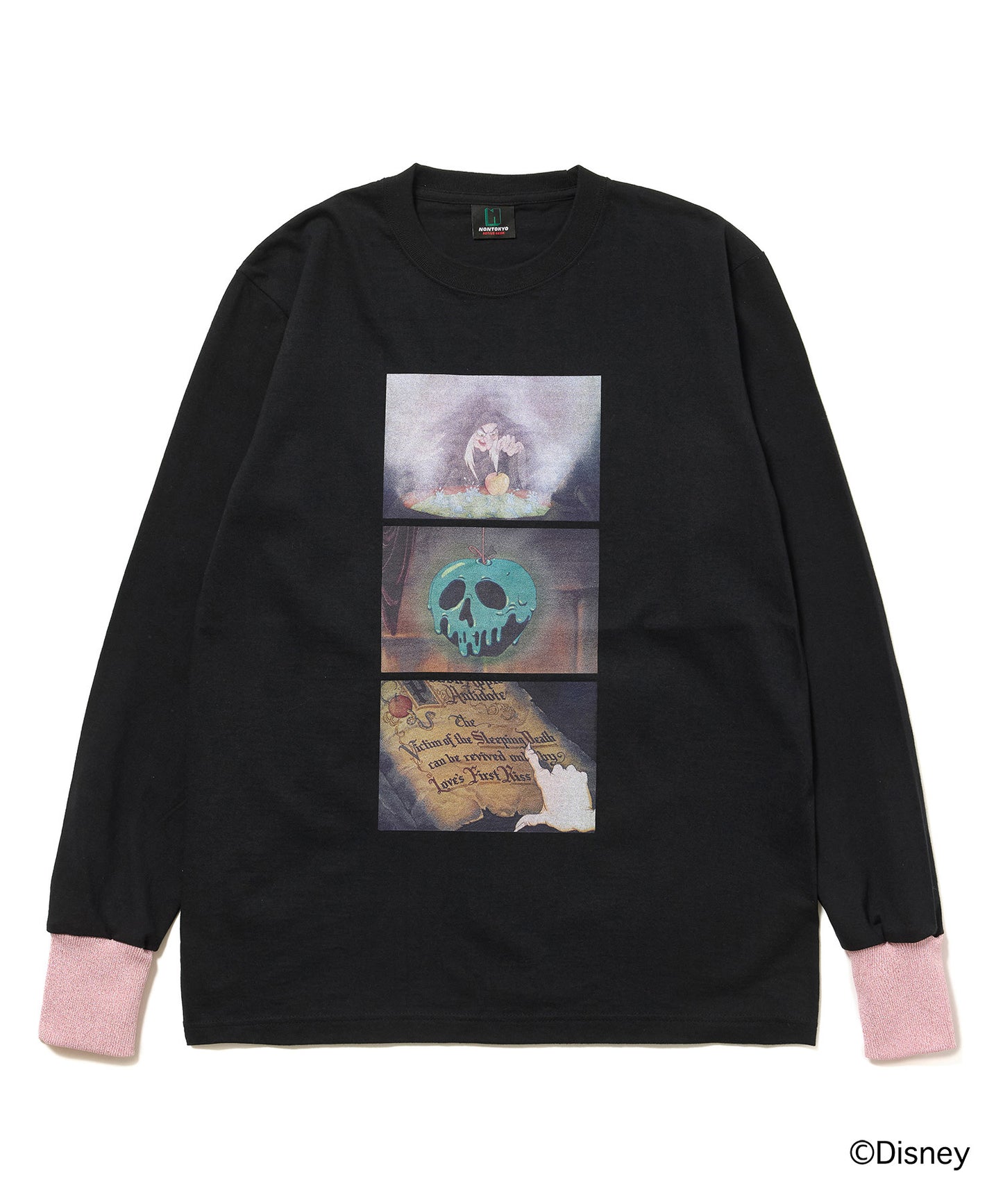 Disney 『Snow White』 NON TOKYO 　PRINT L/S T-SHIRT(POISON APPLE)
