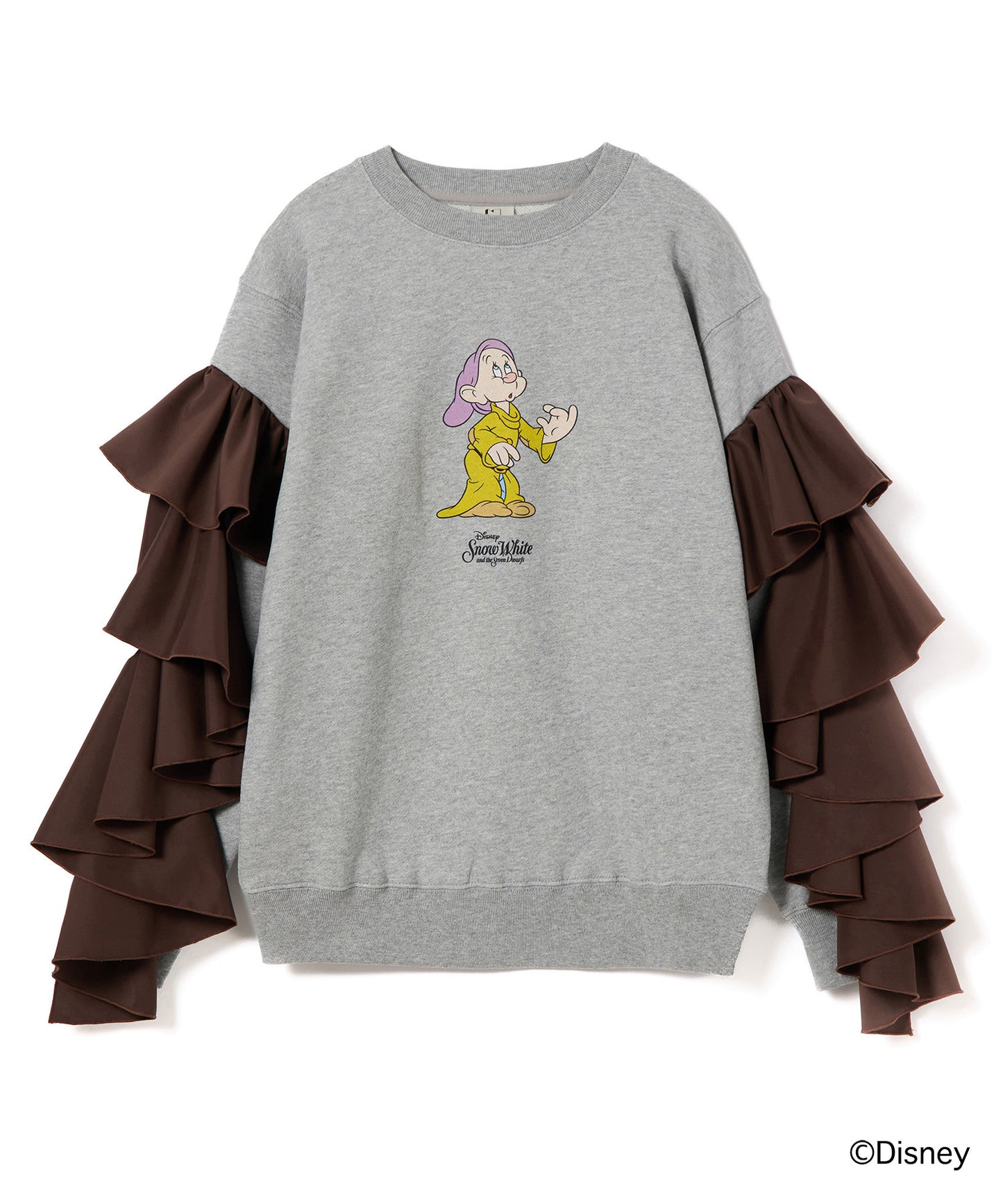 【Disney 『Snow White』 NON TOKYO 　FRILL SLEEVE PULLOVER SWEAT