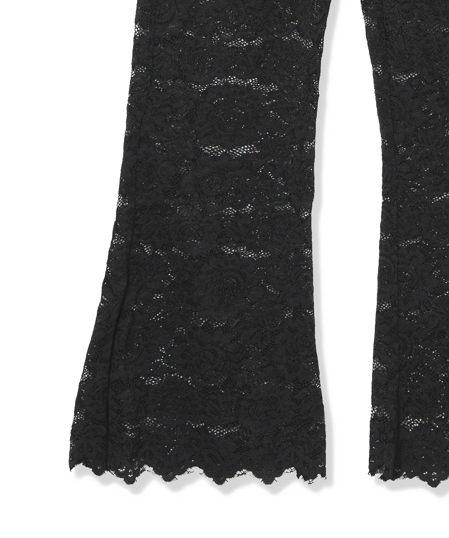 LACE DIRECT PRINT FLARE PANTS