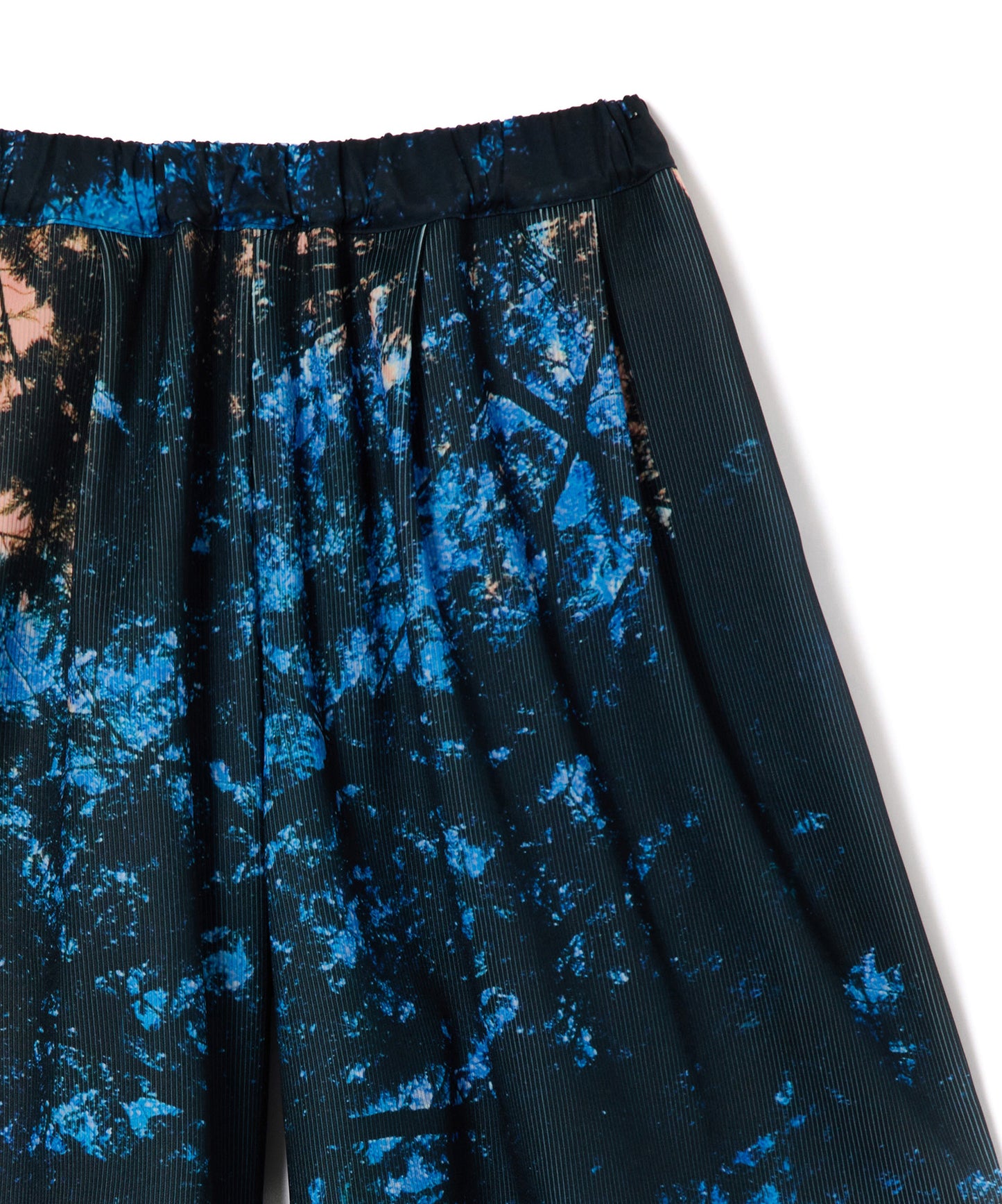 PRINT RIB WIDE SHORTS