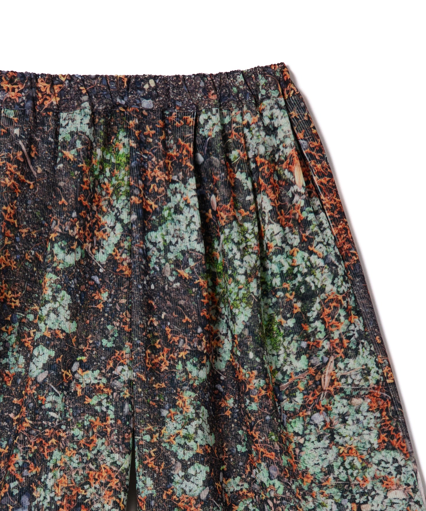 PRINT RIB WIDE SHORTS