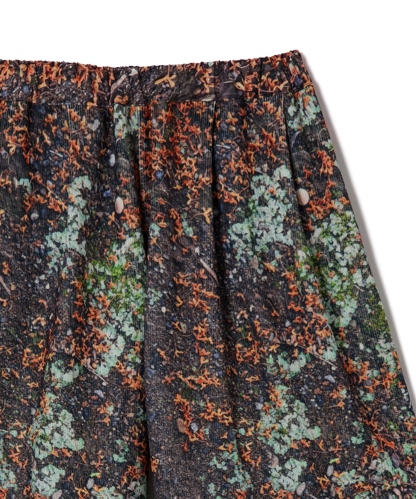 PRINT RIB WIDE SHORTS