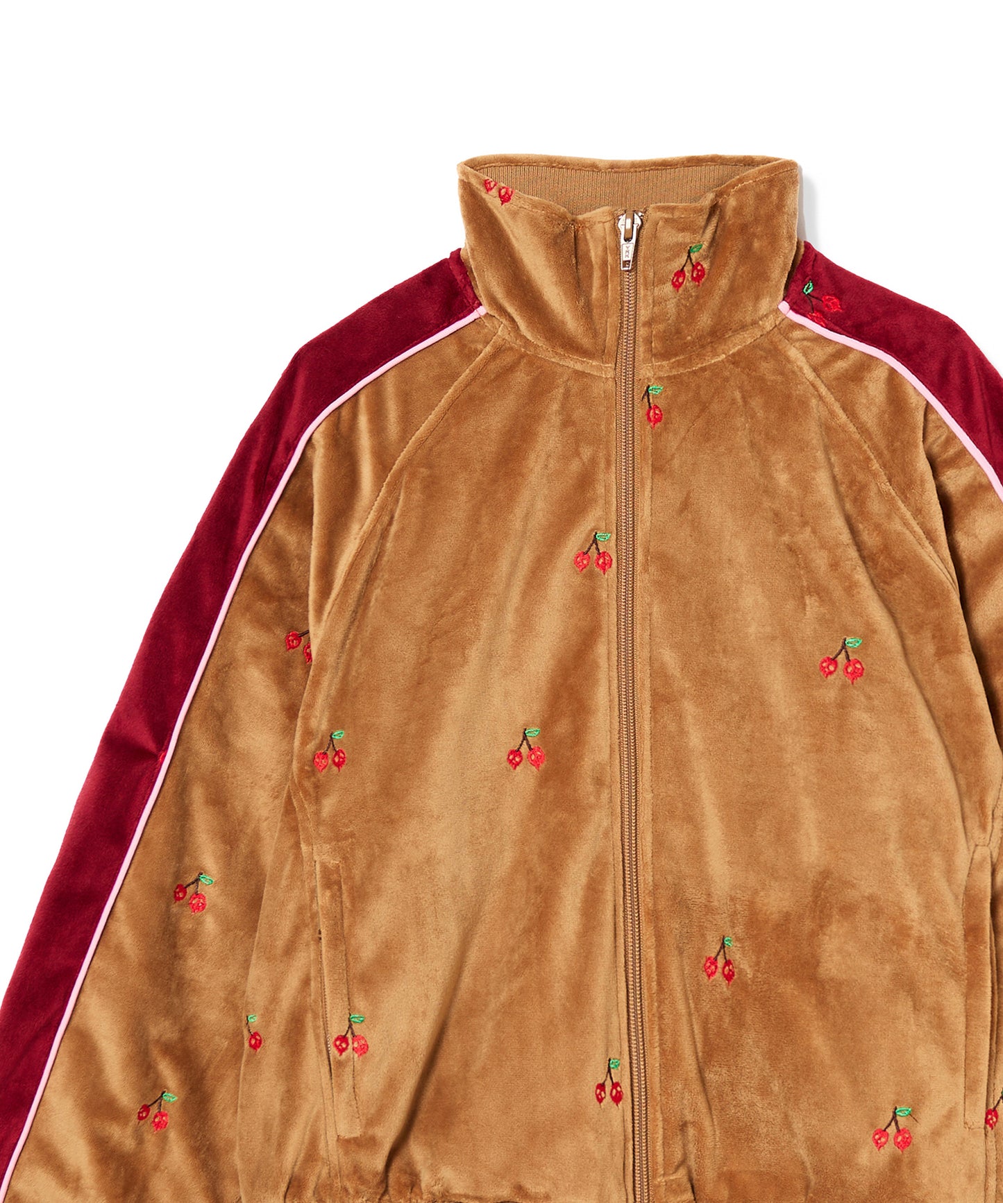 EMBROIDERY VELOUR TRACK JKT