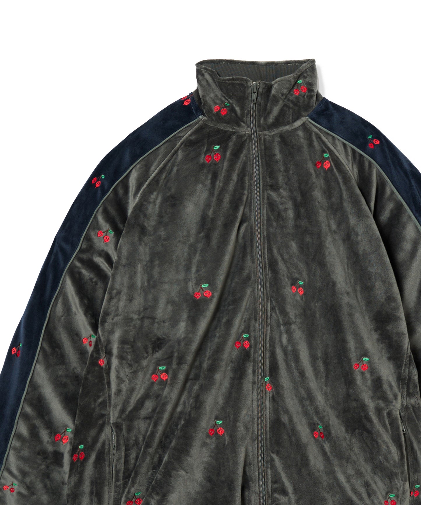 EMBROIDERY VELOUR TRACK JKT